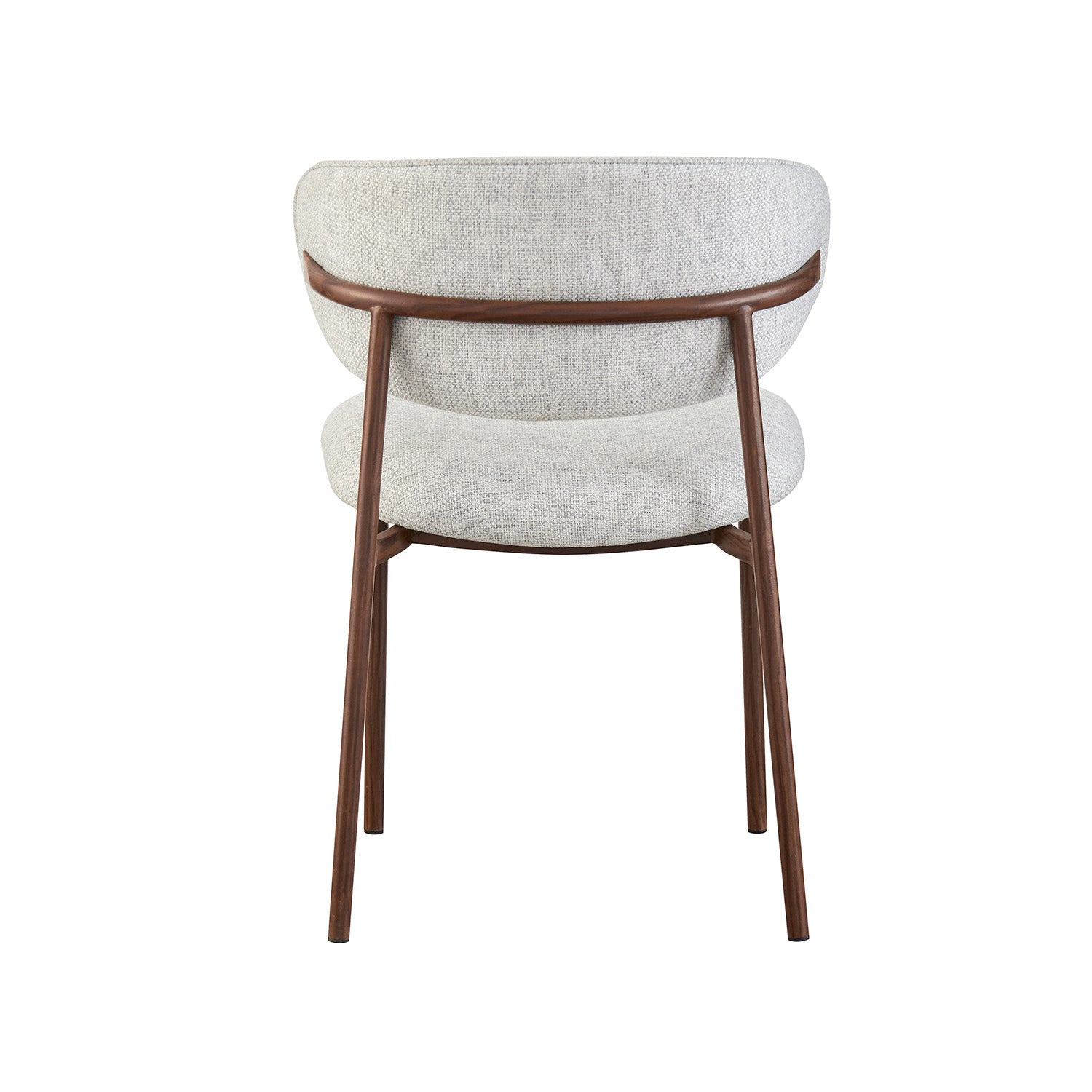 Silla Silicia Gris Vista Trasera