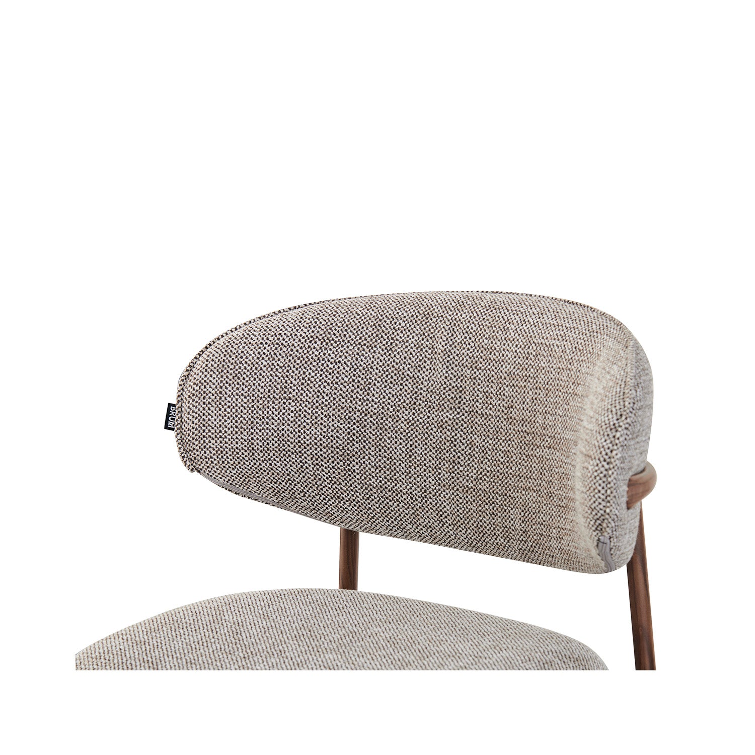 Silla Silicia Marron Vista a Detalle Respaldo