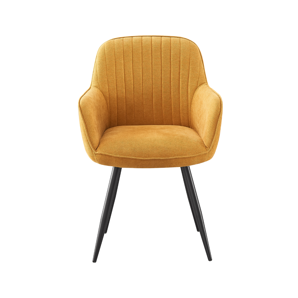 Silla Manchester Amarillo Vista Frontal