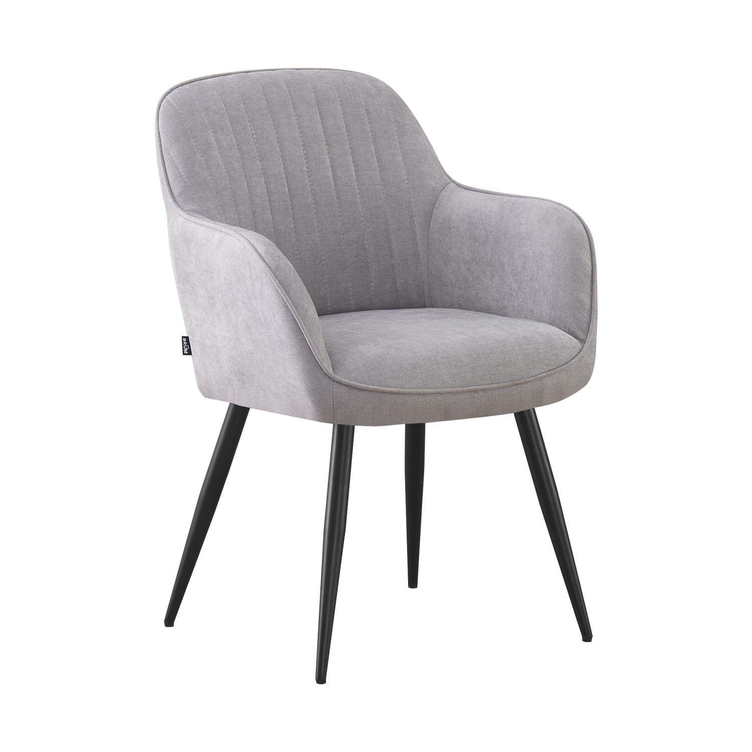 Silla Manchester Gris Vista en Perspectiva 
