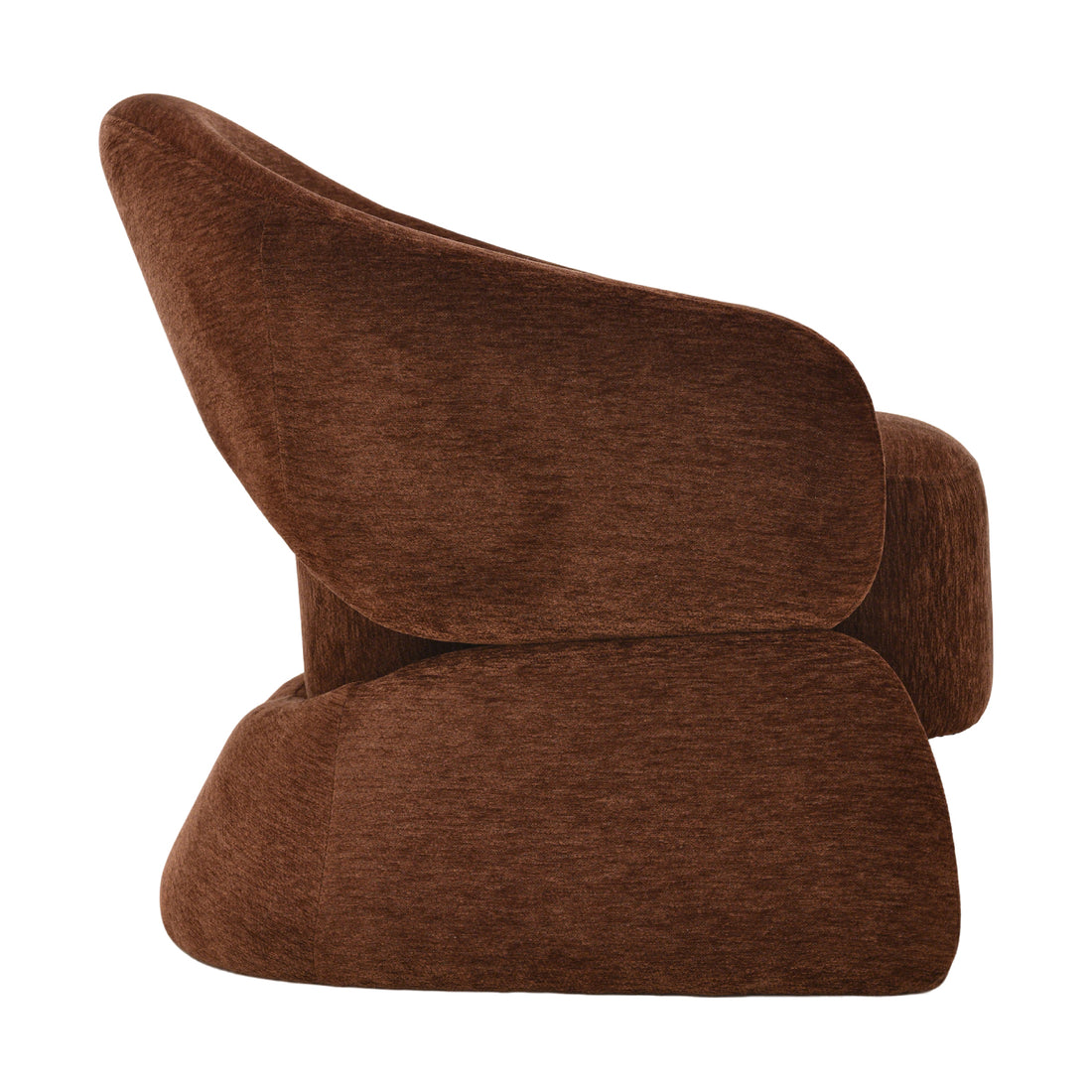 Sillón Hamburgo con fondo blanco vista lateral