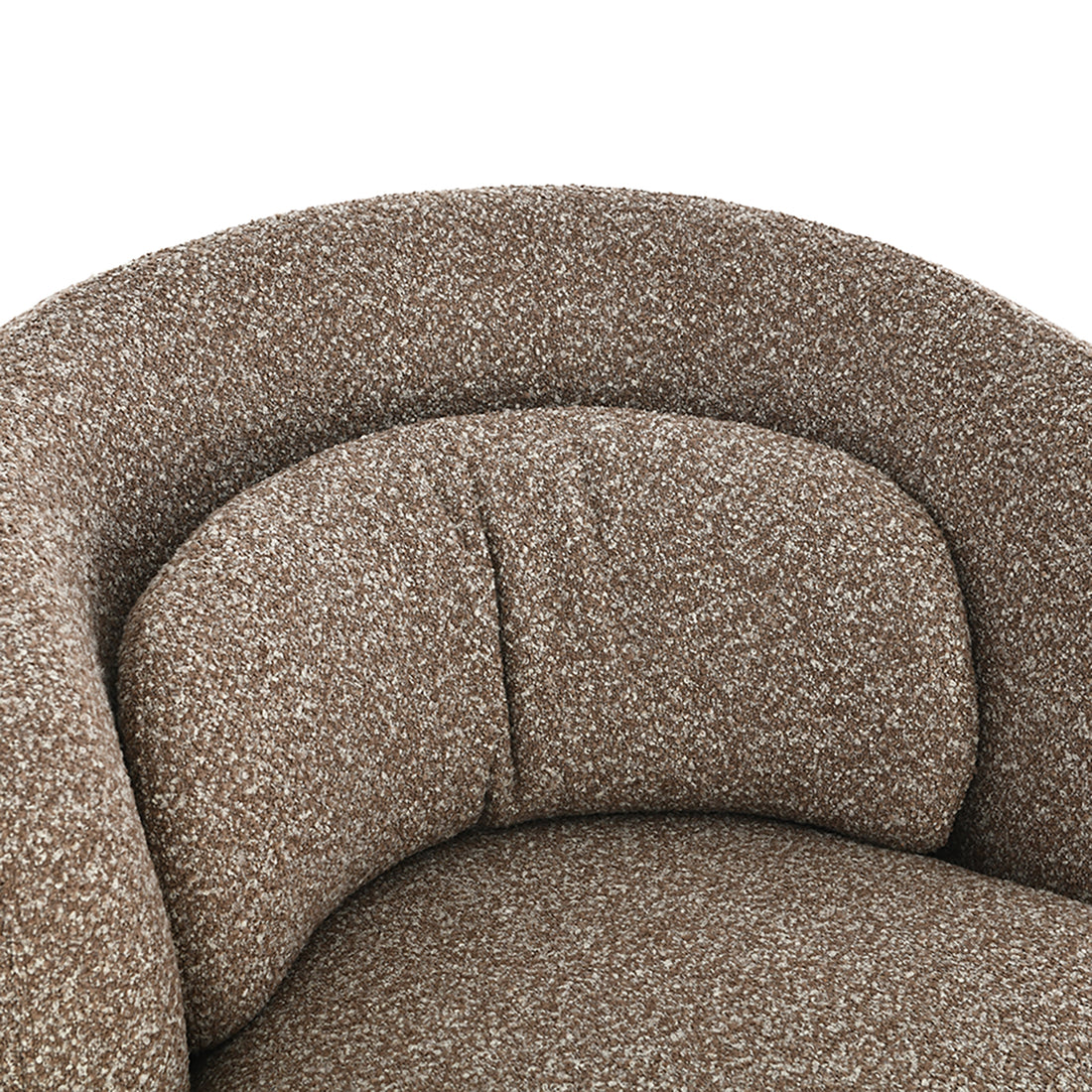 Sillón Victoria con fondo blanco vista en detalle del respaldo con cojín mostrando la textura