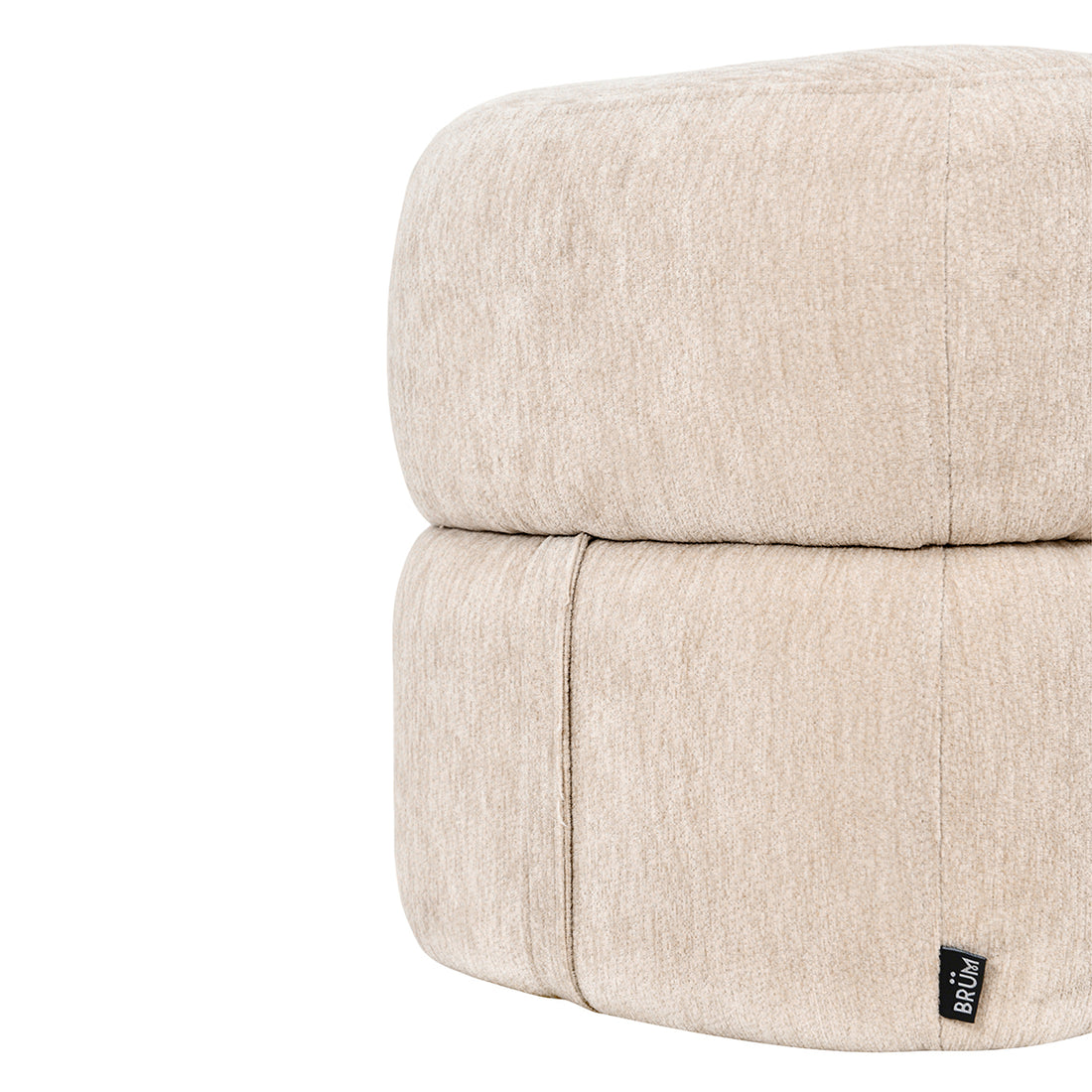 Taburete Lisboa Beige Vista de Detalle Lateral