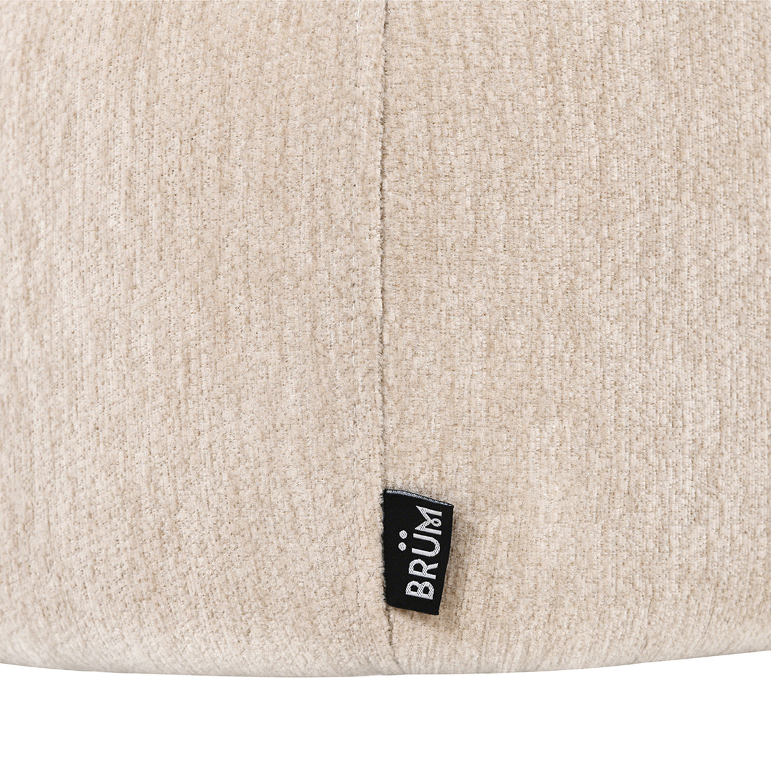 Taburete Lisboa Beige Vista de Detalle Lateral de la Tela