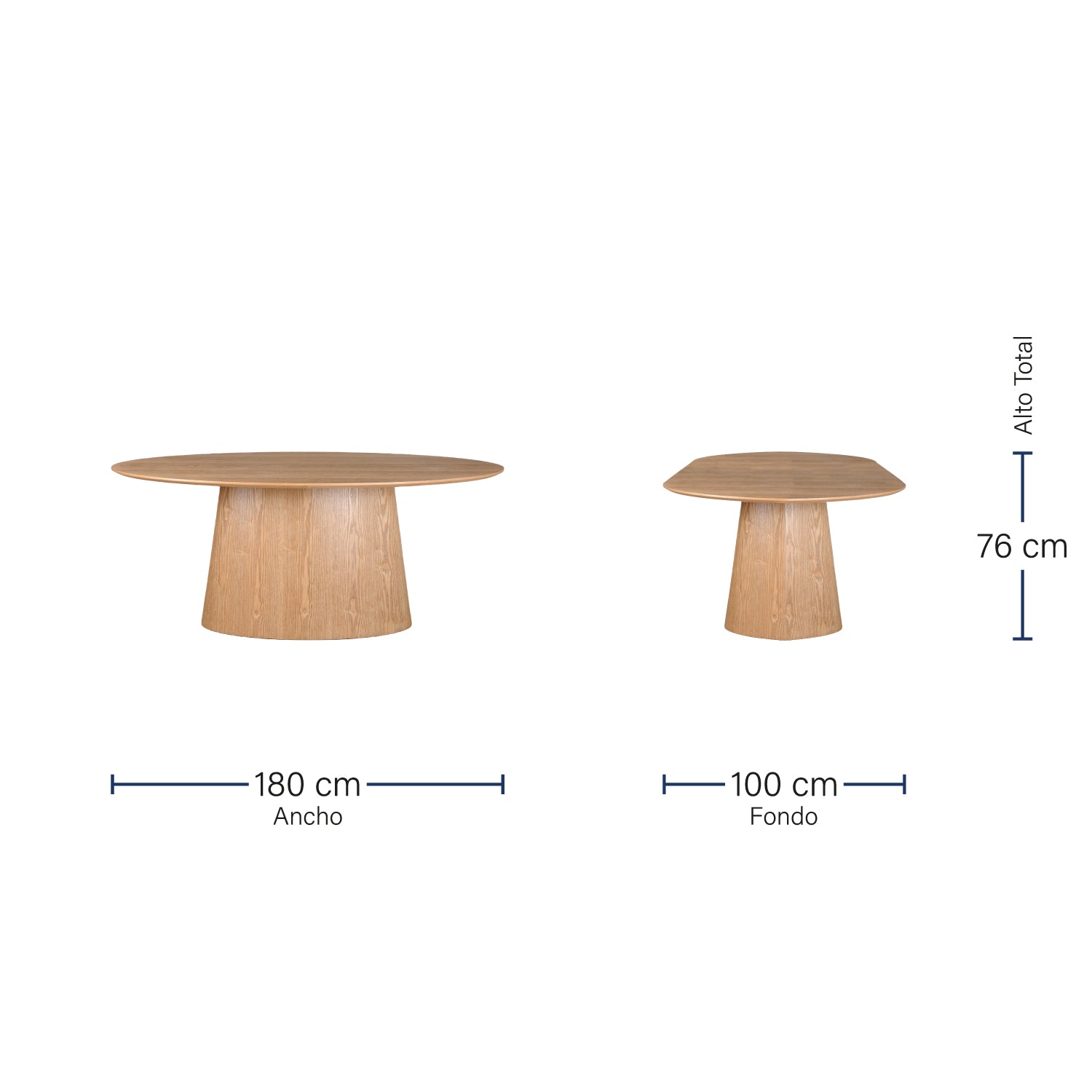 Mesa de Comedor Tokio Natural 180cm