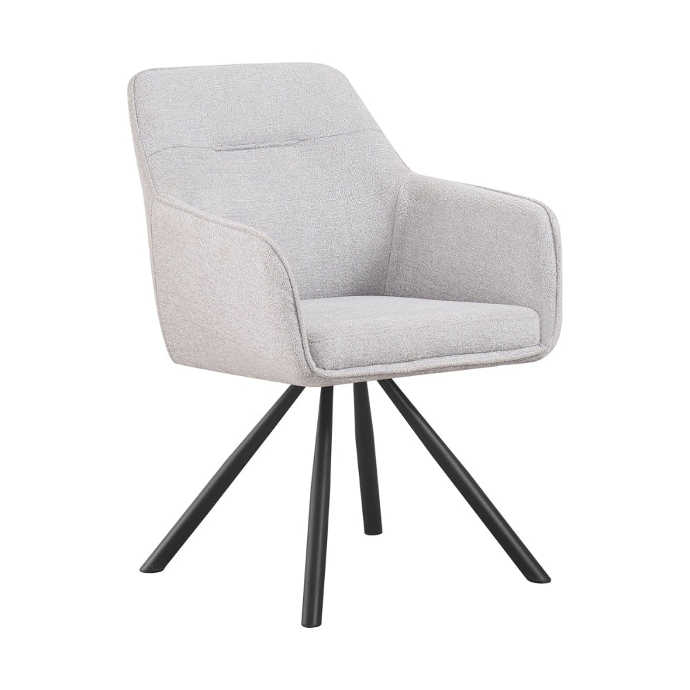 Silla Giratoria Tripoli Grey Vista en Perspectiva