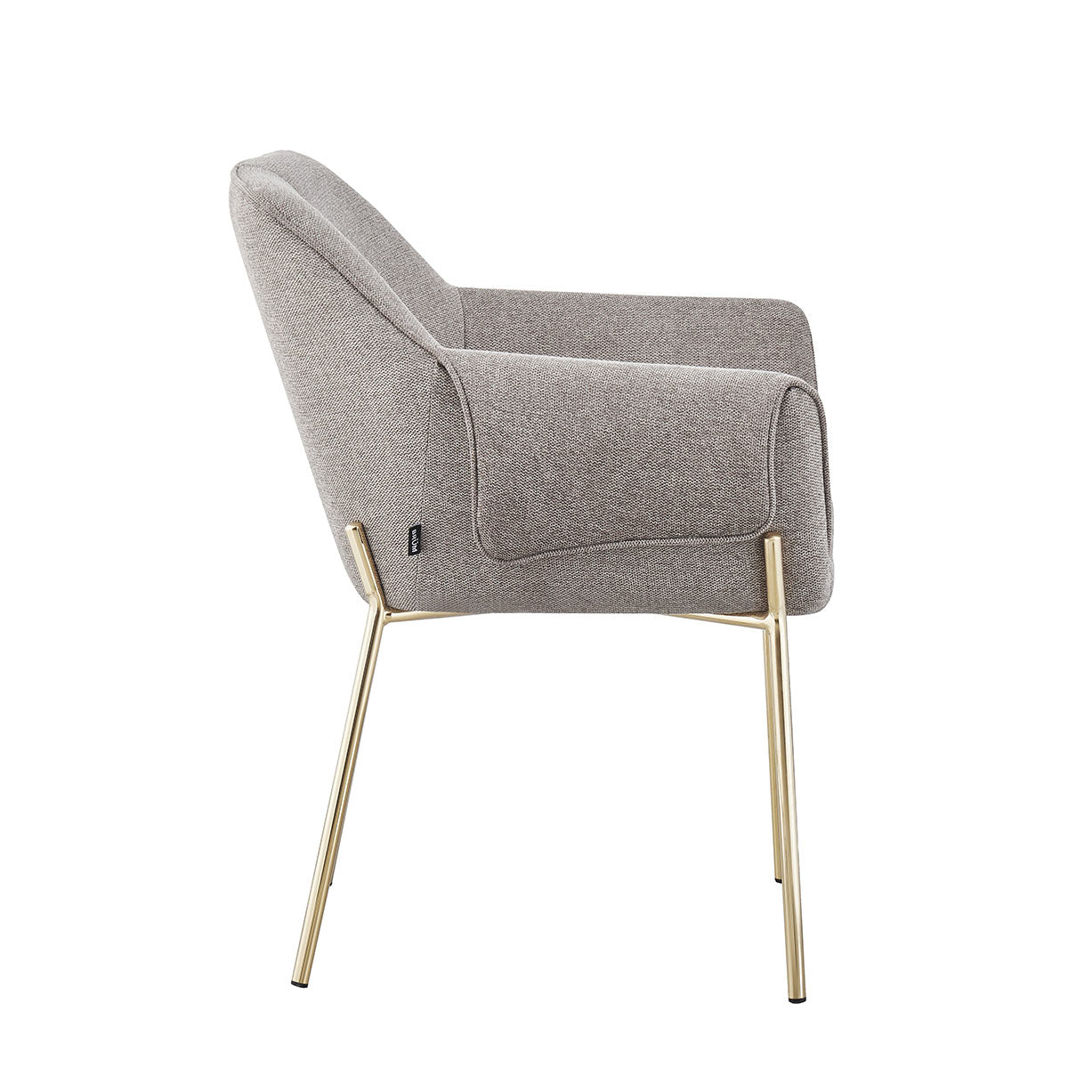 Silla Toronto Taupé Fondo Blanco Vista 