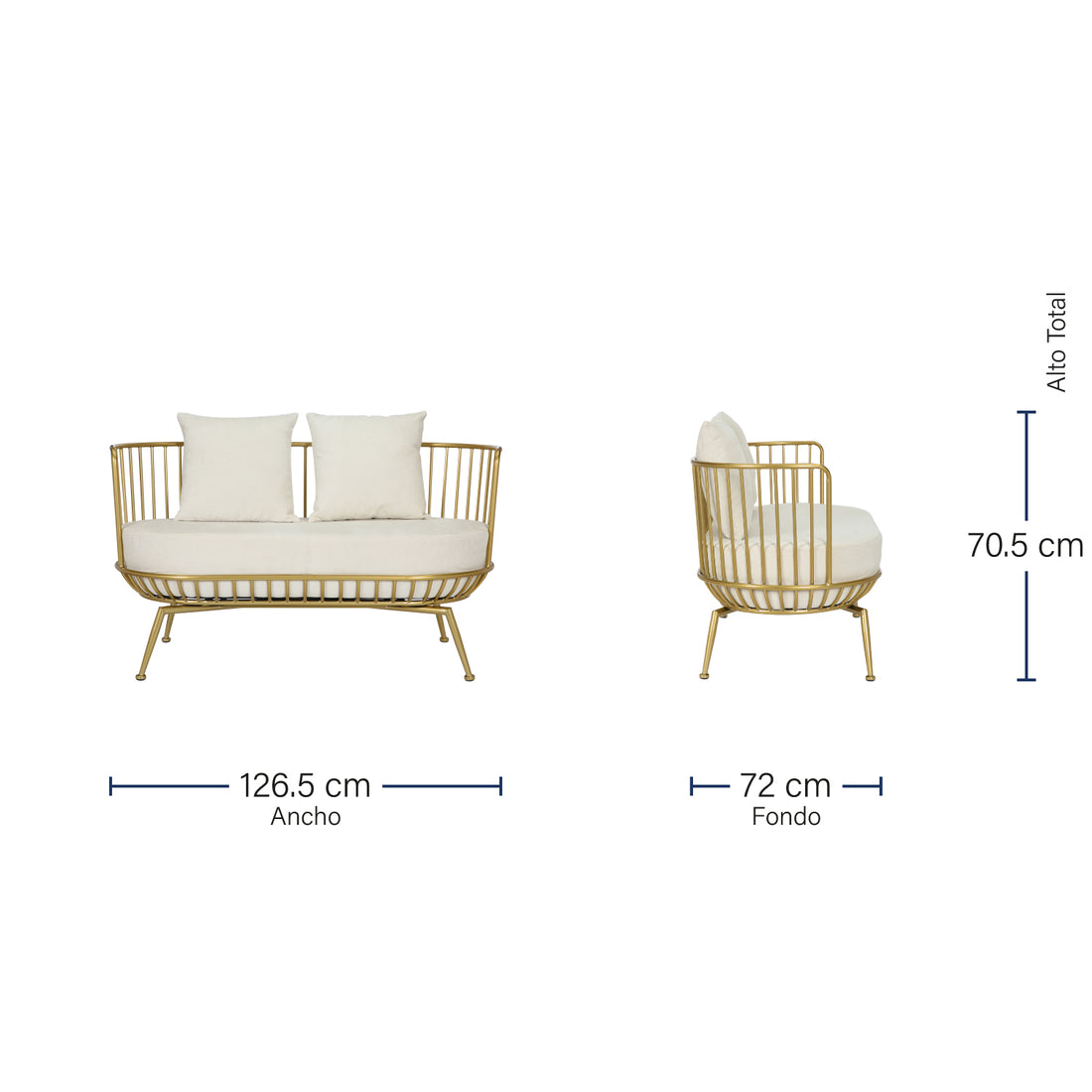 Love Seat Verviers Vista Frontal