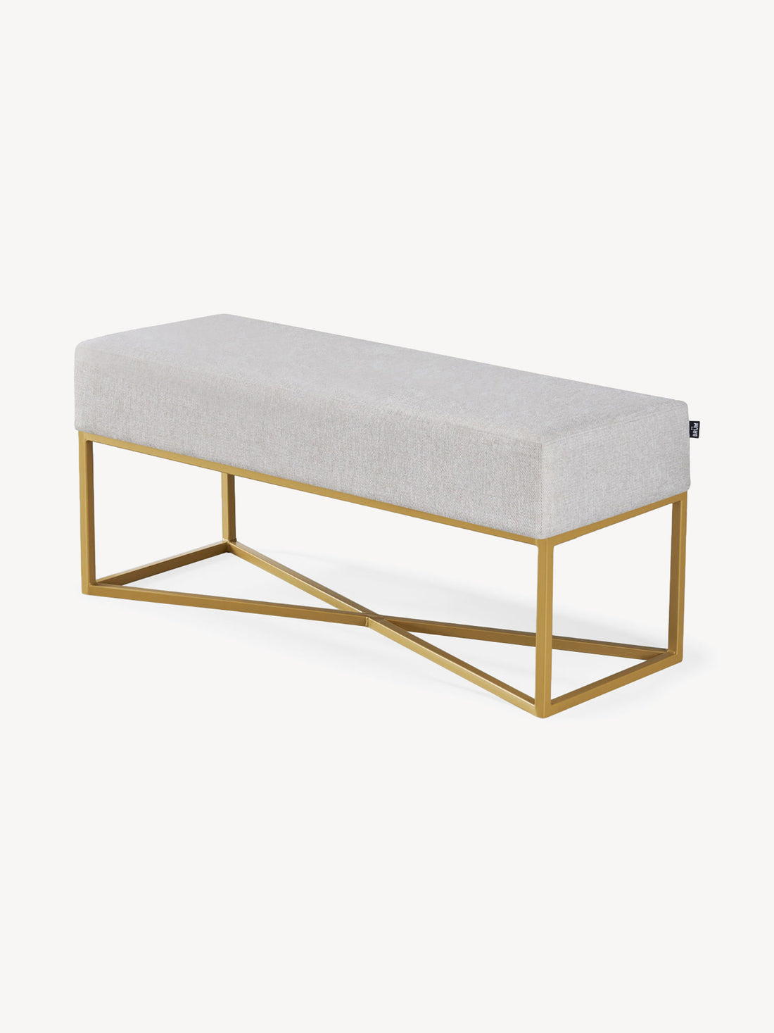 Banca Annecy 110cm Beige Vista en Perspectiva