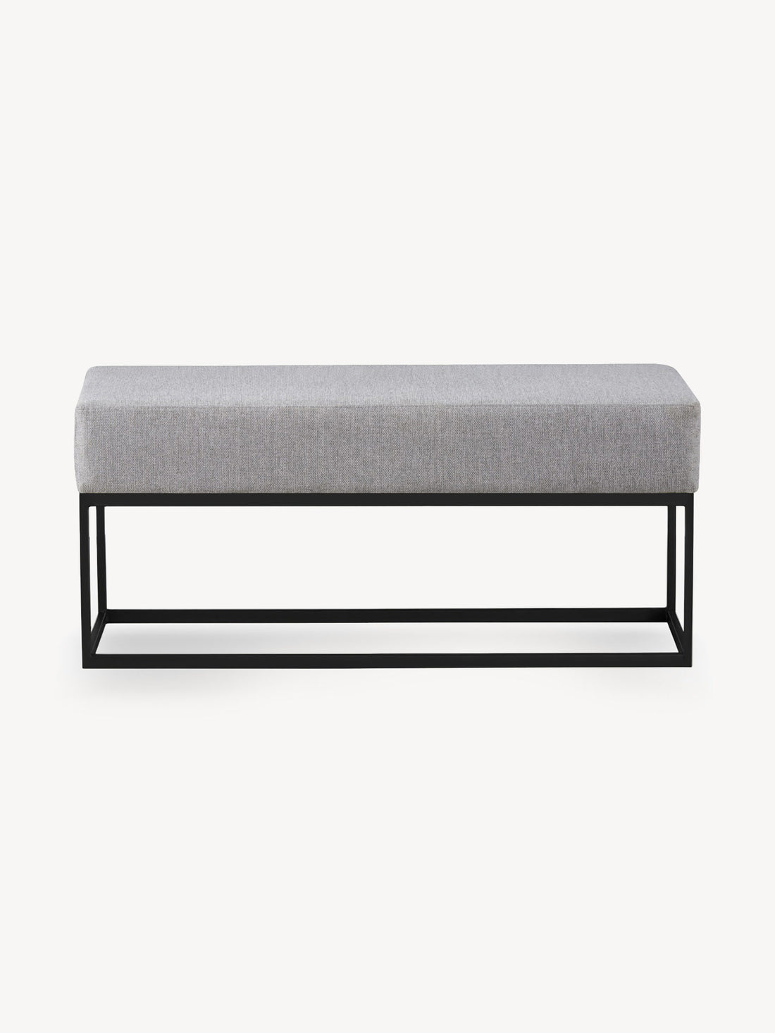 Banca Clermont 110cm Gris Vista Frontal