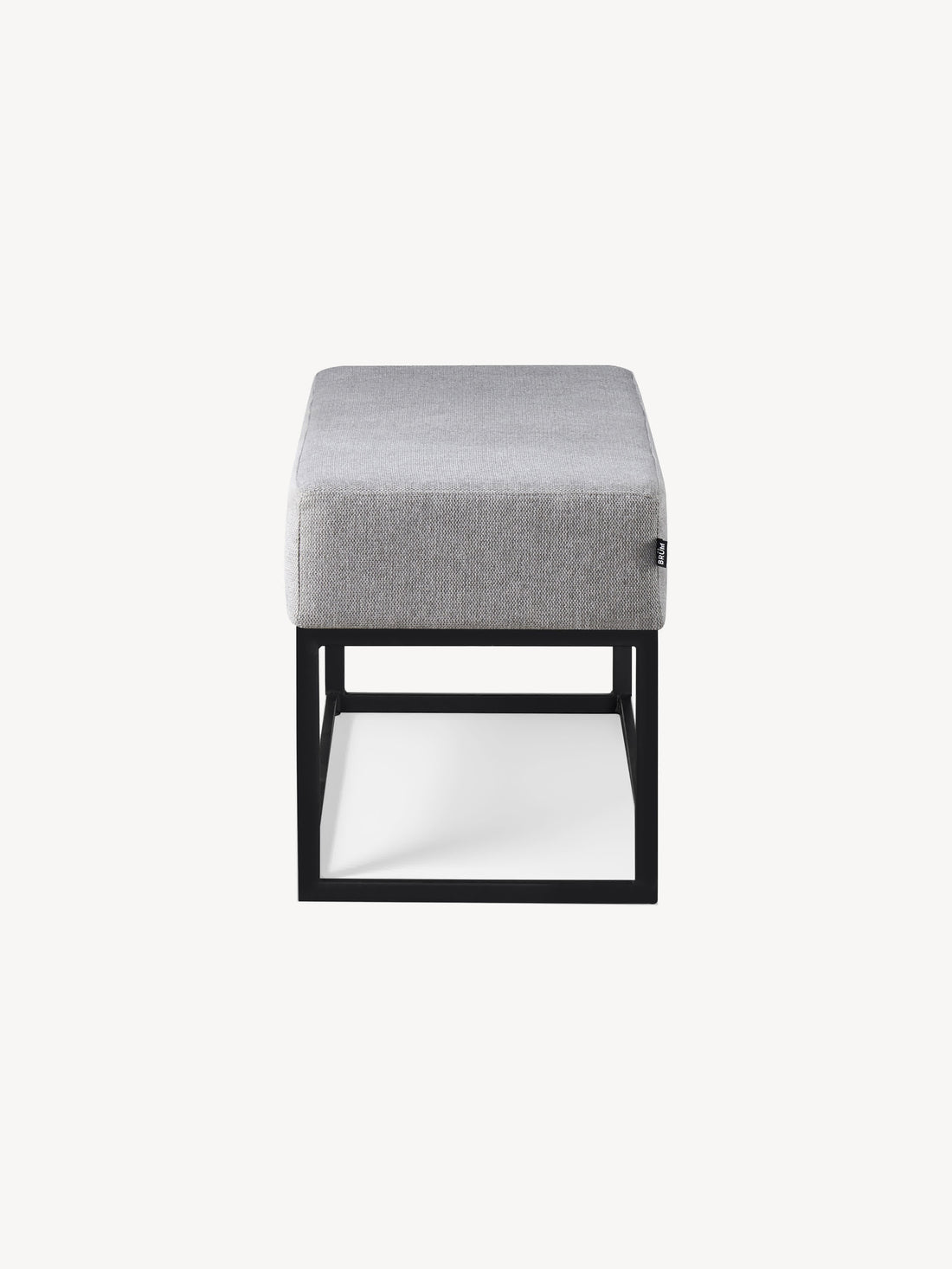 Banca Clermont 110cm Gris Vista Lateral