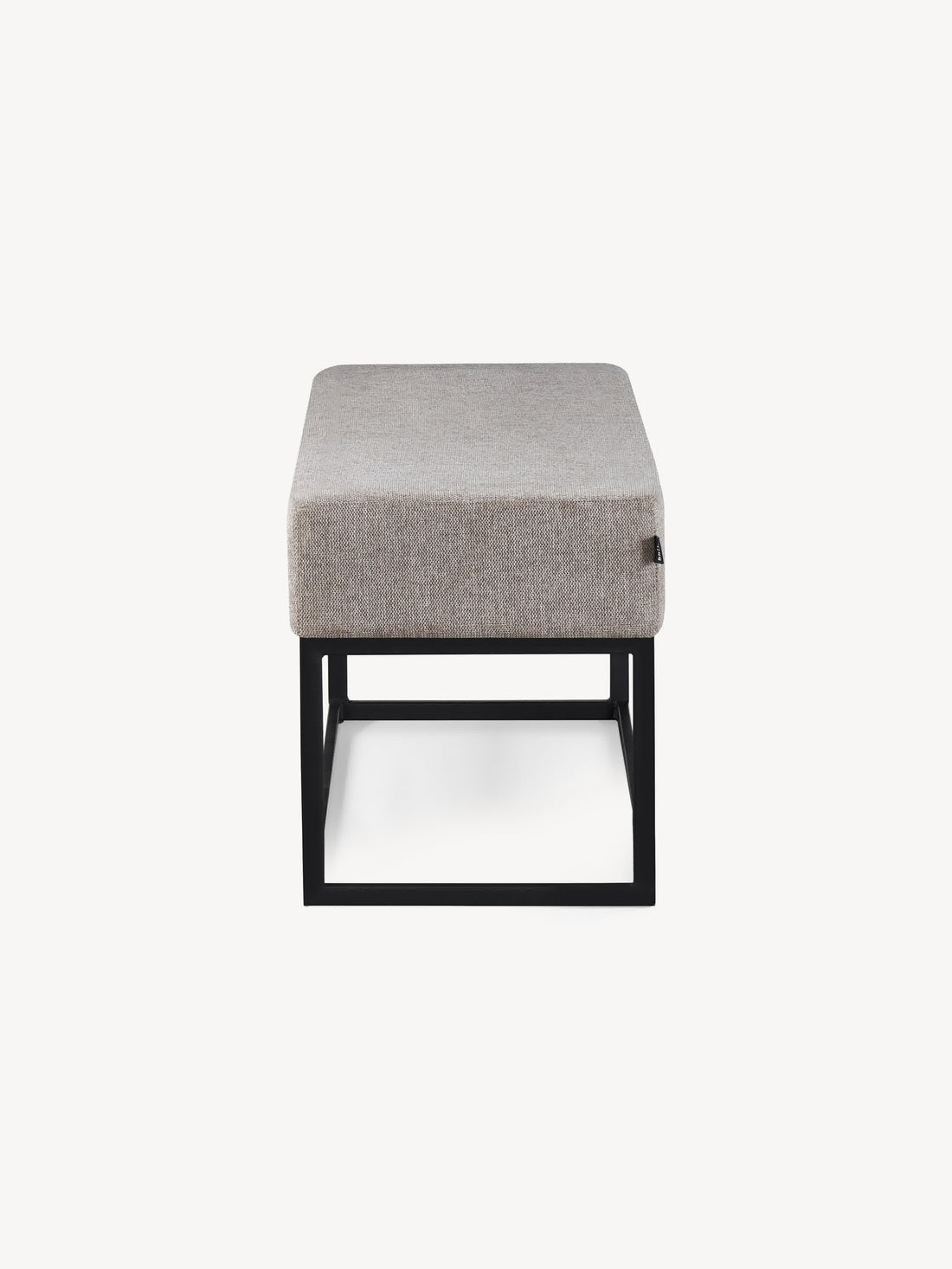 Banca Clermont 110cm Taupé Vista Lateral