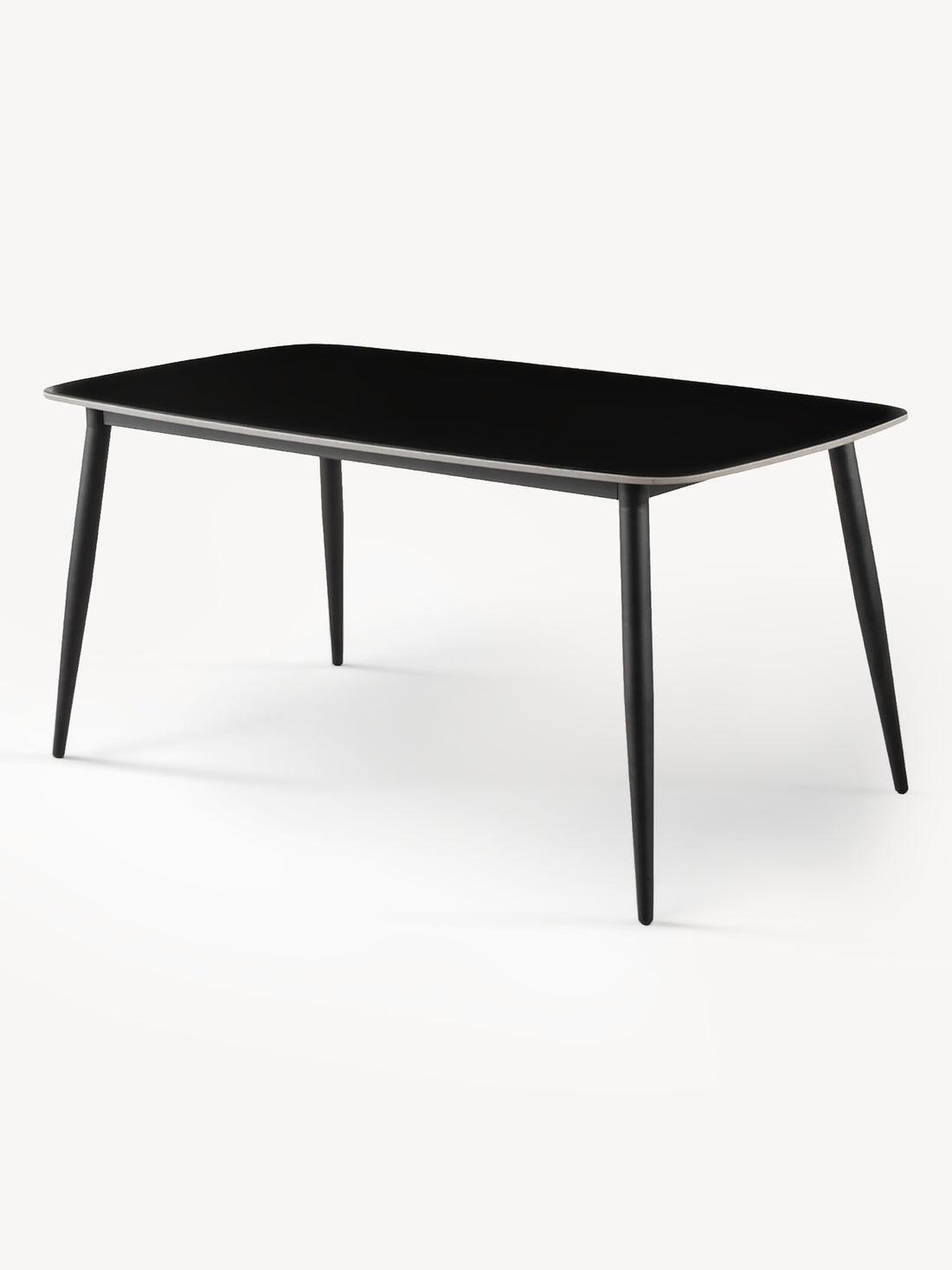 Mesa de Comedor Bangkok Noir 160cm Vista en Perspectiva