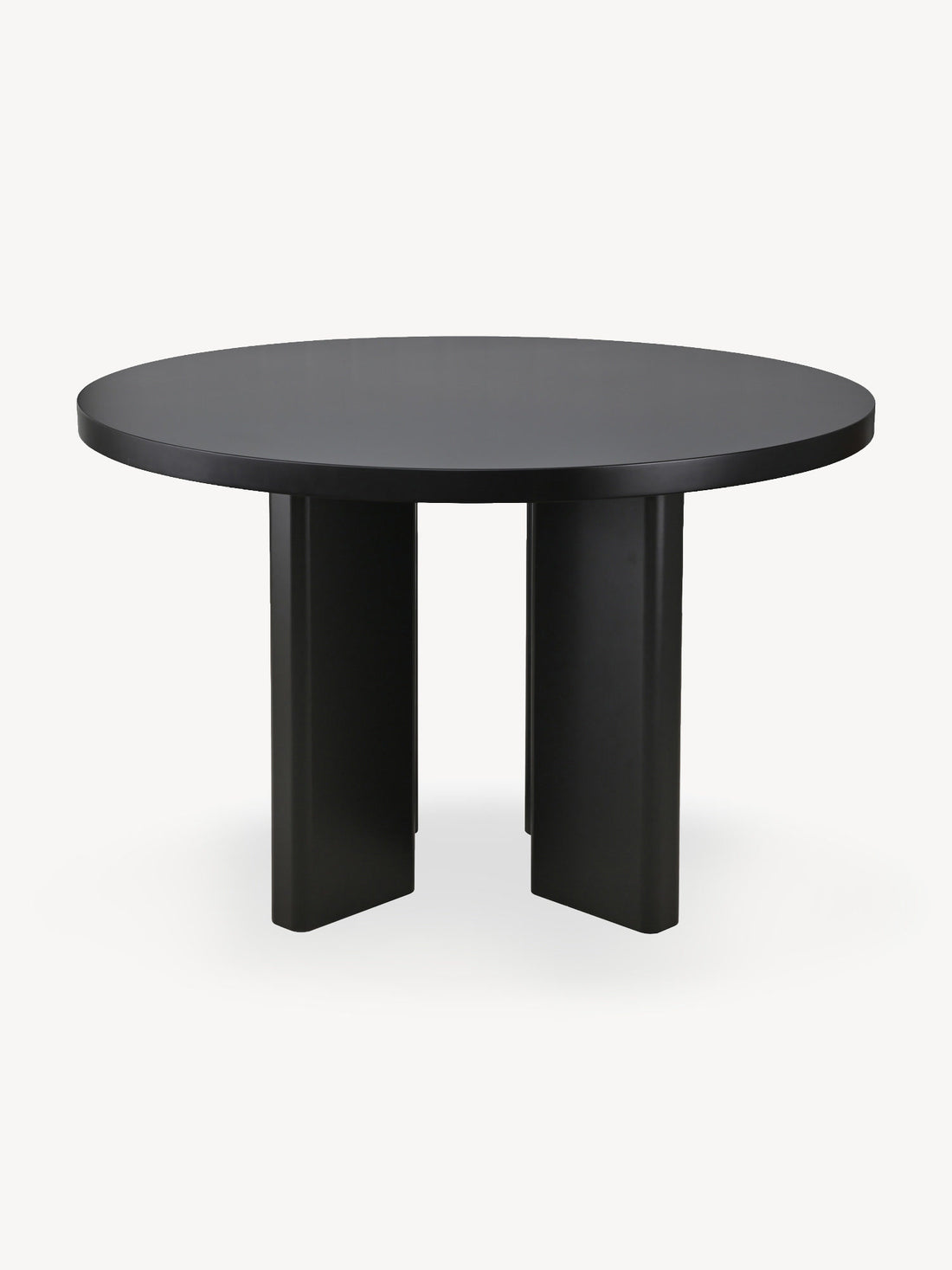Mesa de Comedor Caba Negro Vista Frontal