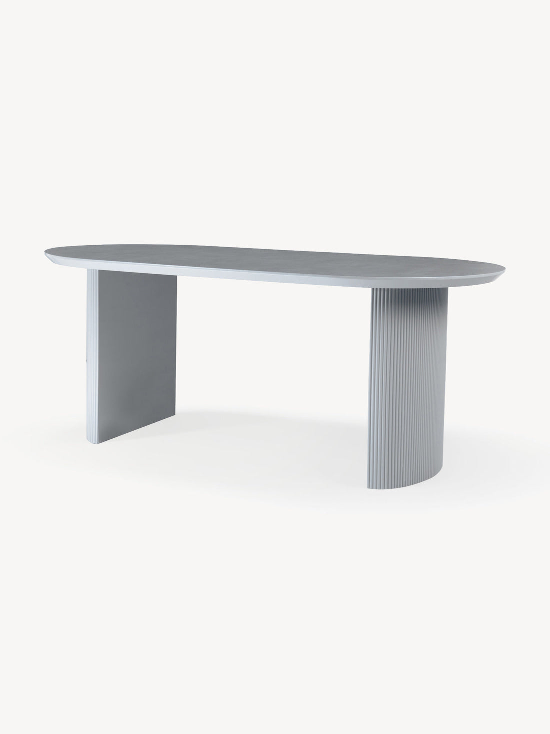 Mesa de Comedor Chipre Gris 180cm Vista Frontal