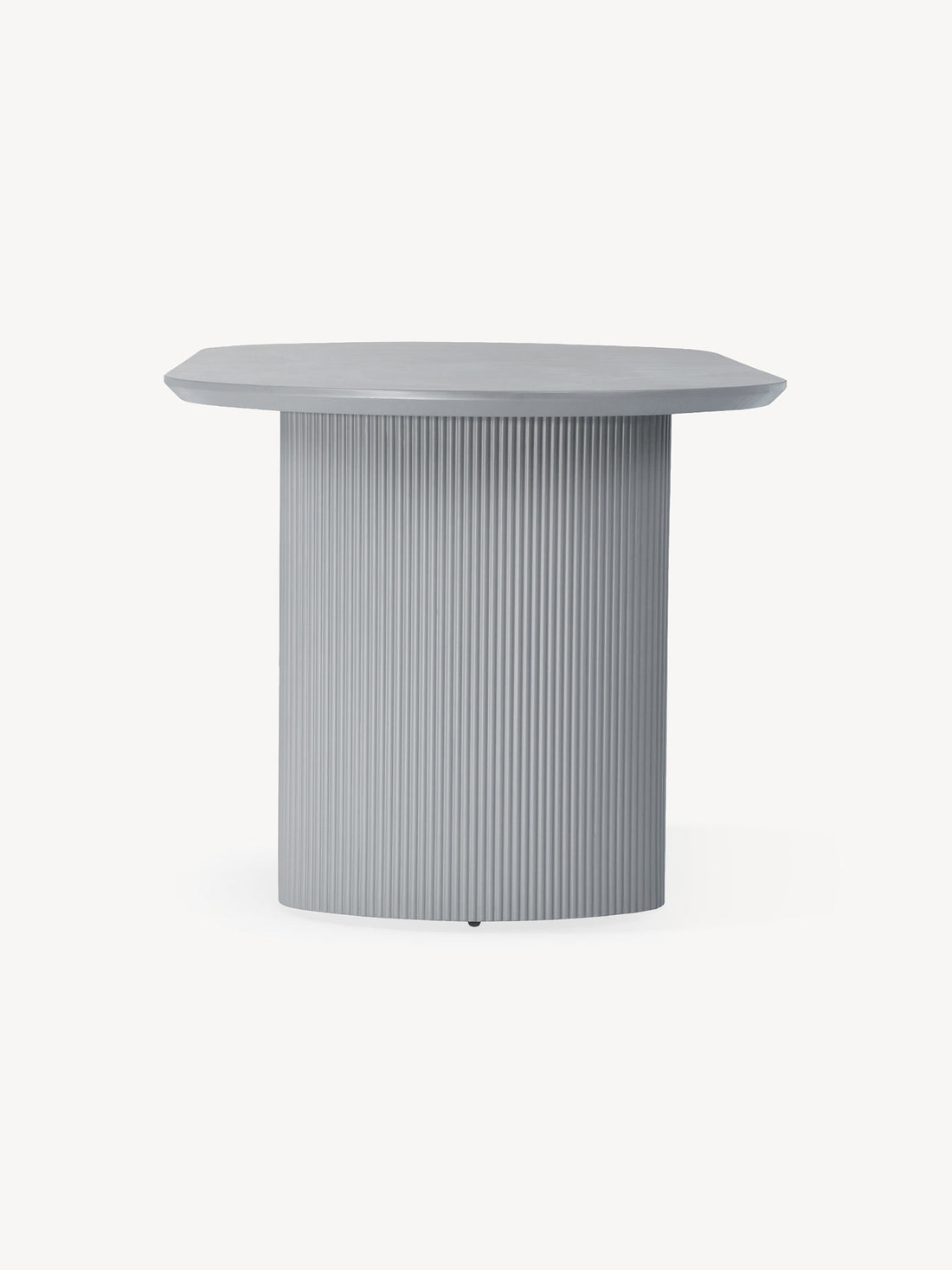 Mesa de Comedor Chipre Gris 180cm Vista Lateral