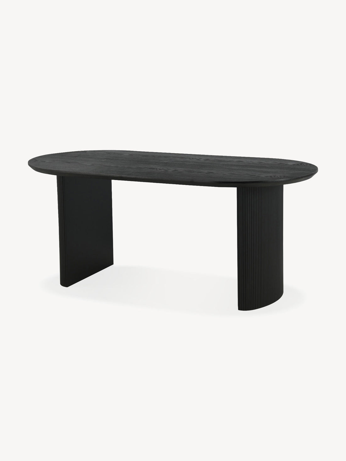 Mesa de Comedor Chipre Negra 180cm Vista en Perspectiva