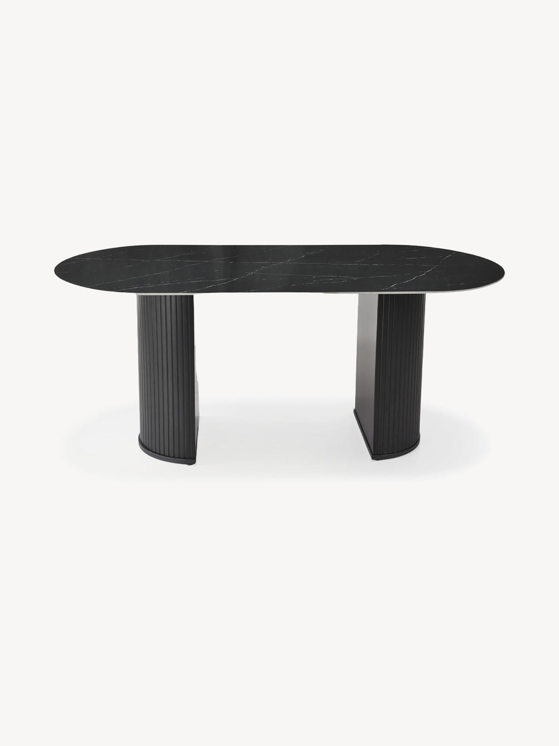 Mesa de Comedor Dubrovnik Negro 180cm Vista Frontal