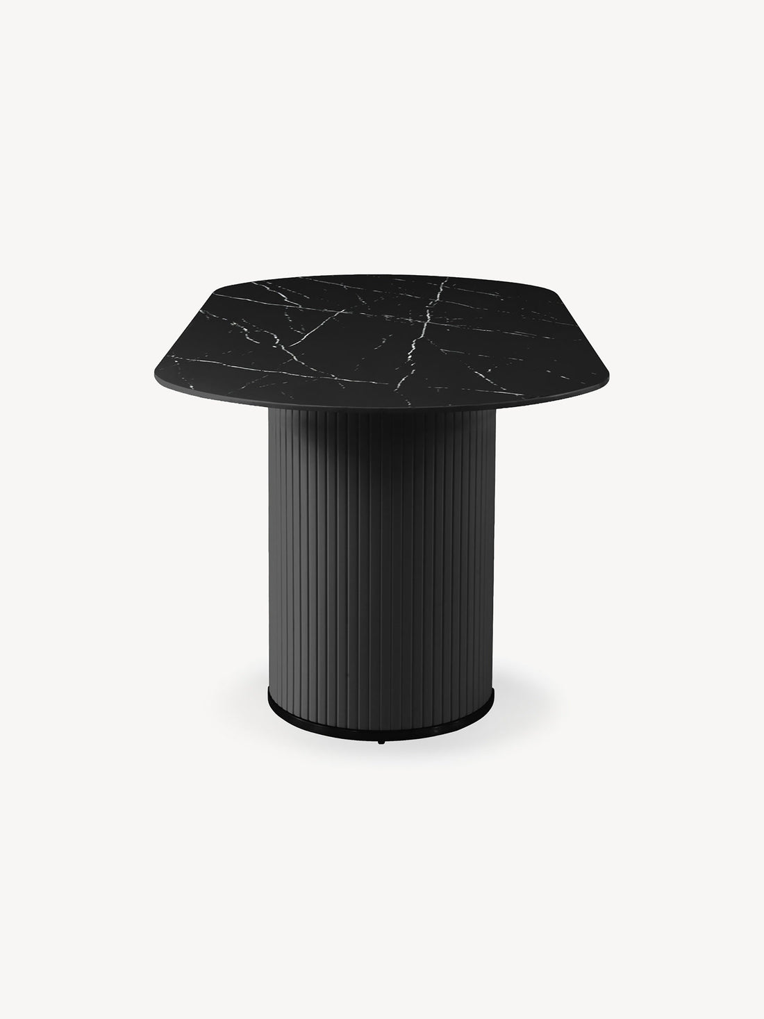 Mesa de Comedor Dubrovnik Negro 180cm Vista Lateral