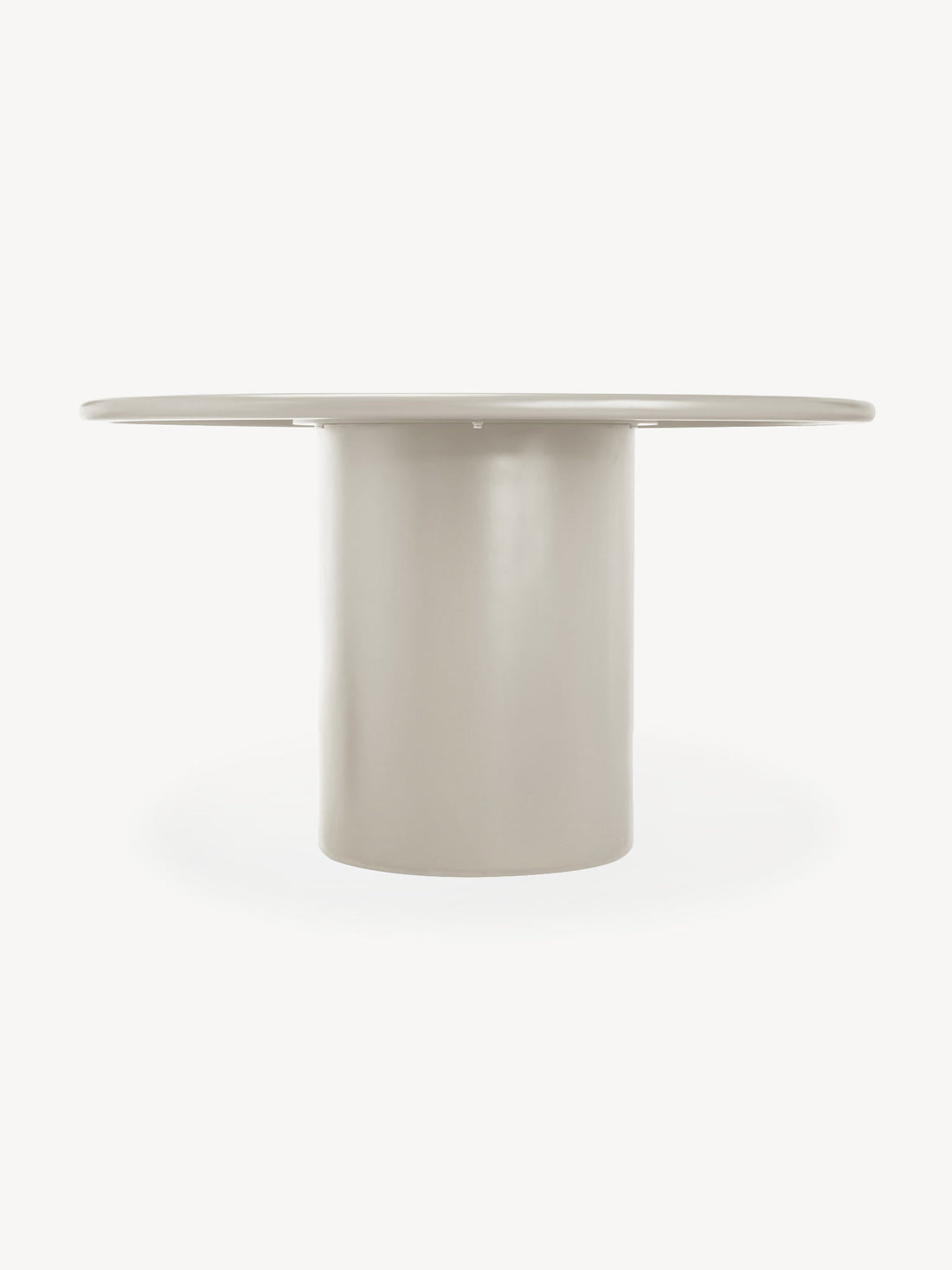 Mesa de Comedor Montenegro Crema Vista en Perspectiva Baja