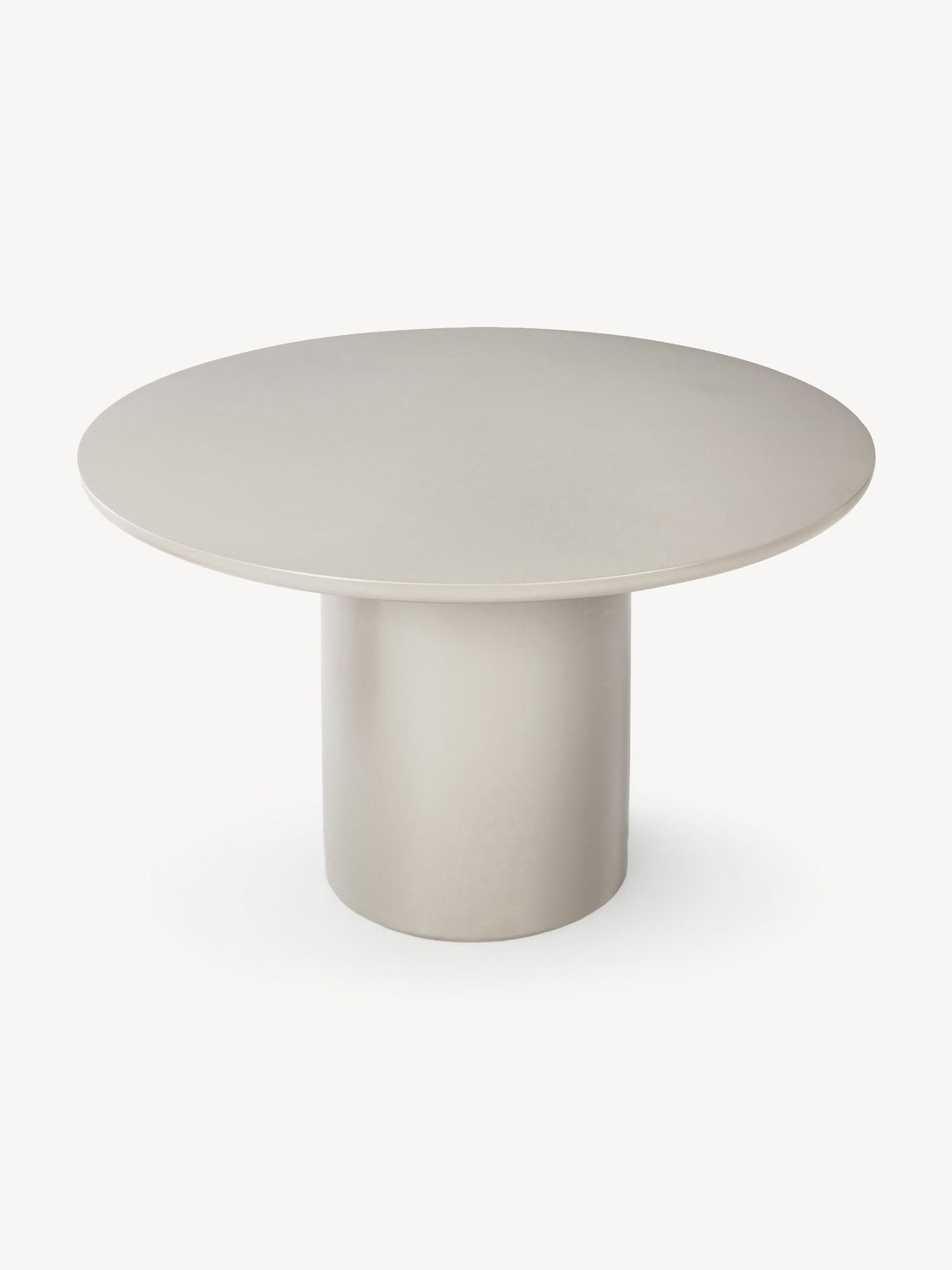 Mesa de Comedor Montenegro Crema Vista en Perspectiva desde Arriba