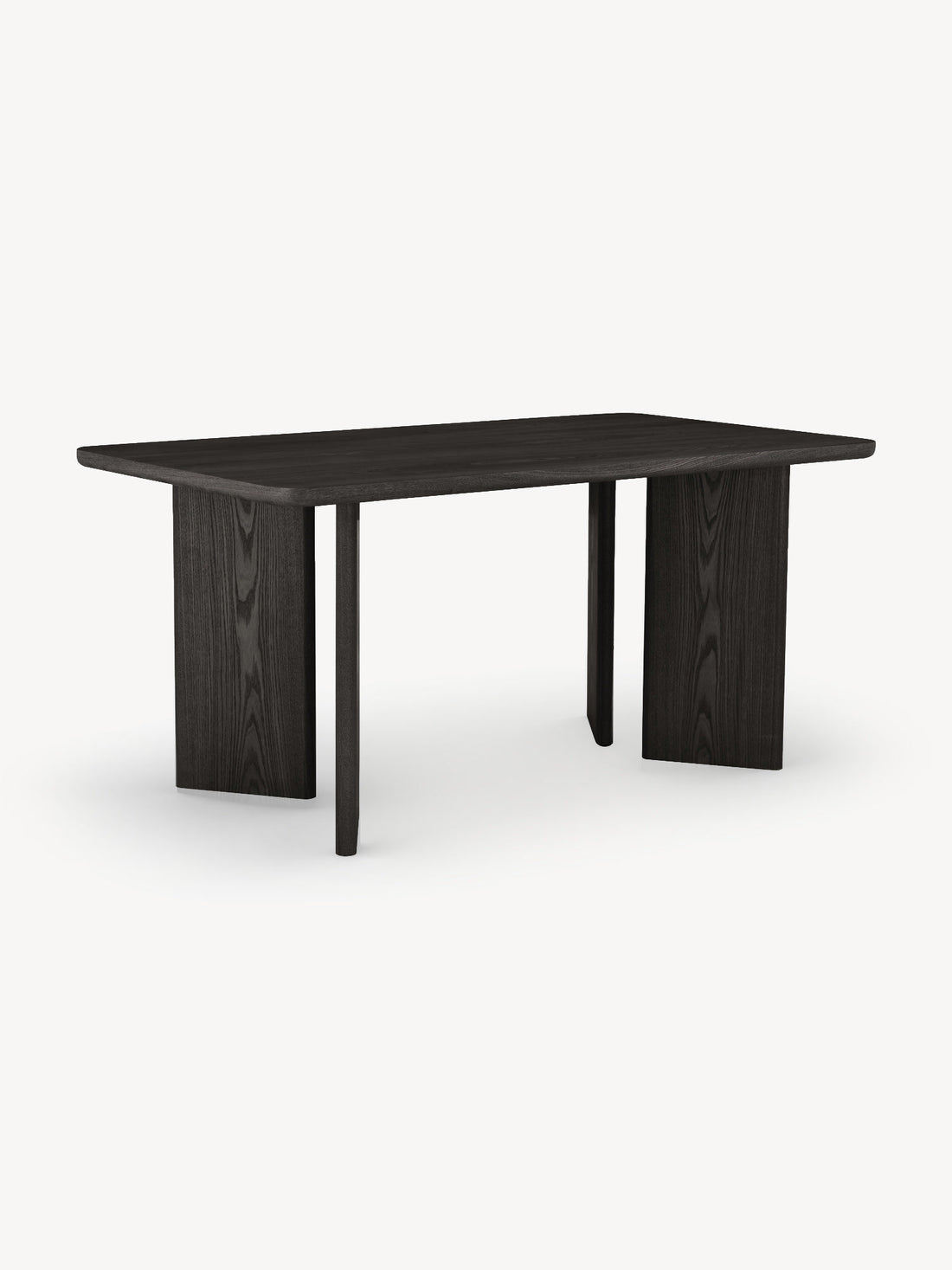 Mesa de Comedor Oslo Negro Vista en Perspectiva