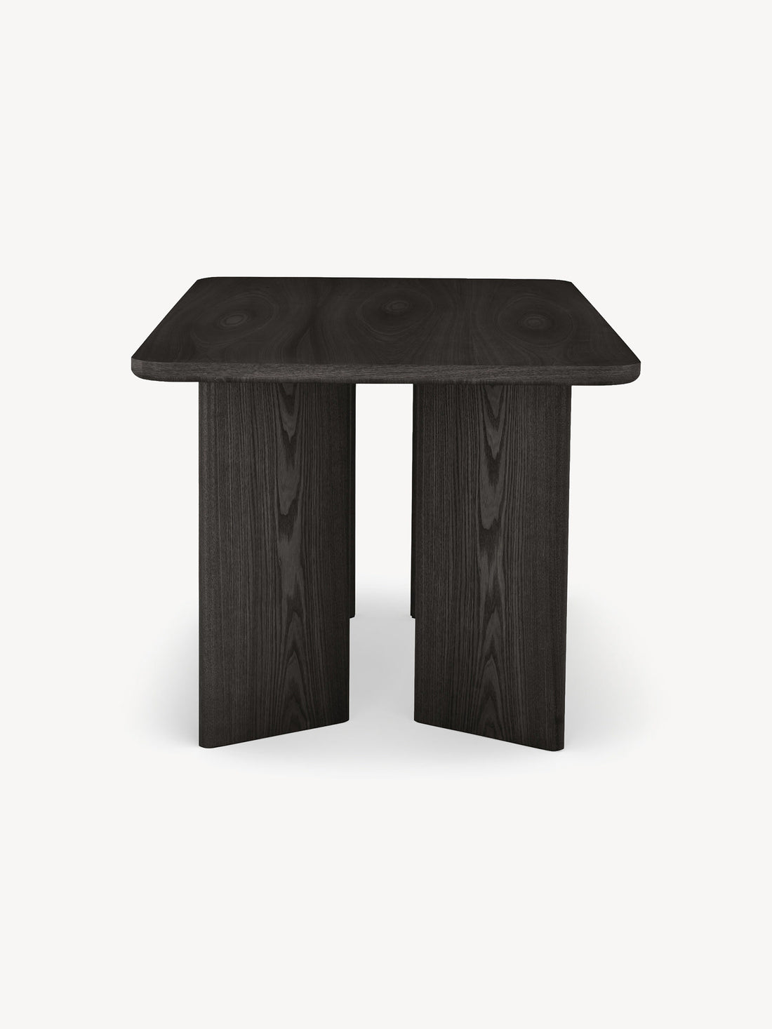 Mesa de Comedor Oslo Negro Vista Lateral