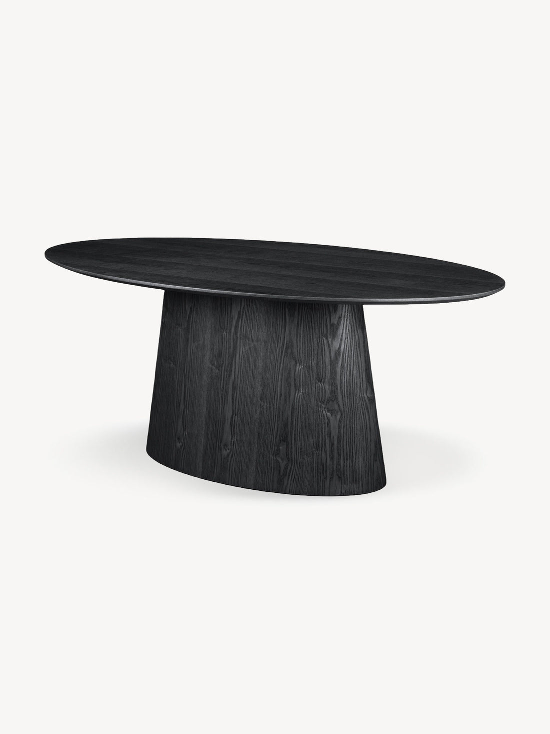 Mesa de Comedor Tokio Negro 180cm Vista en Perspectiva desde Arriba