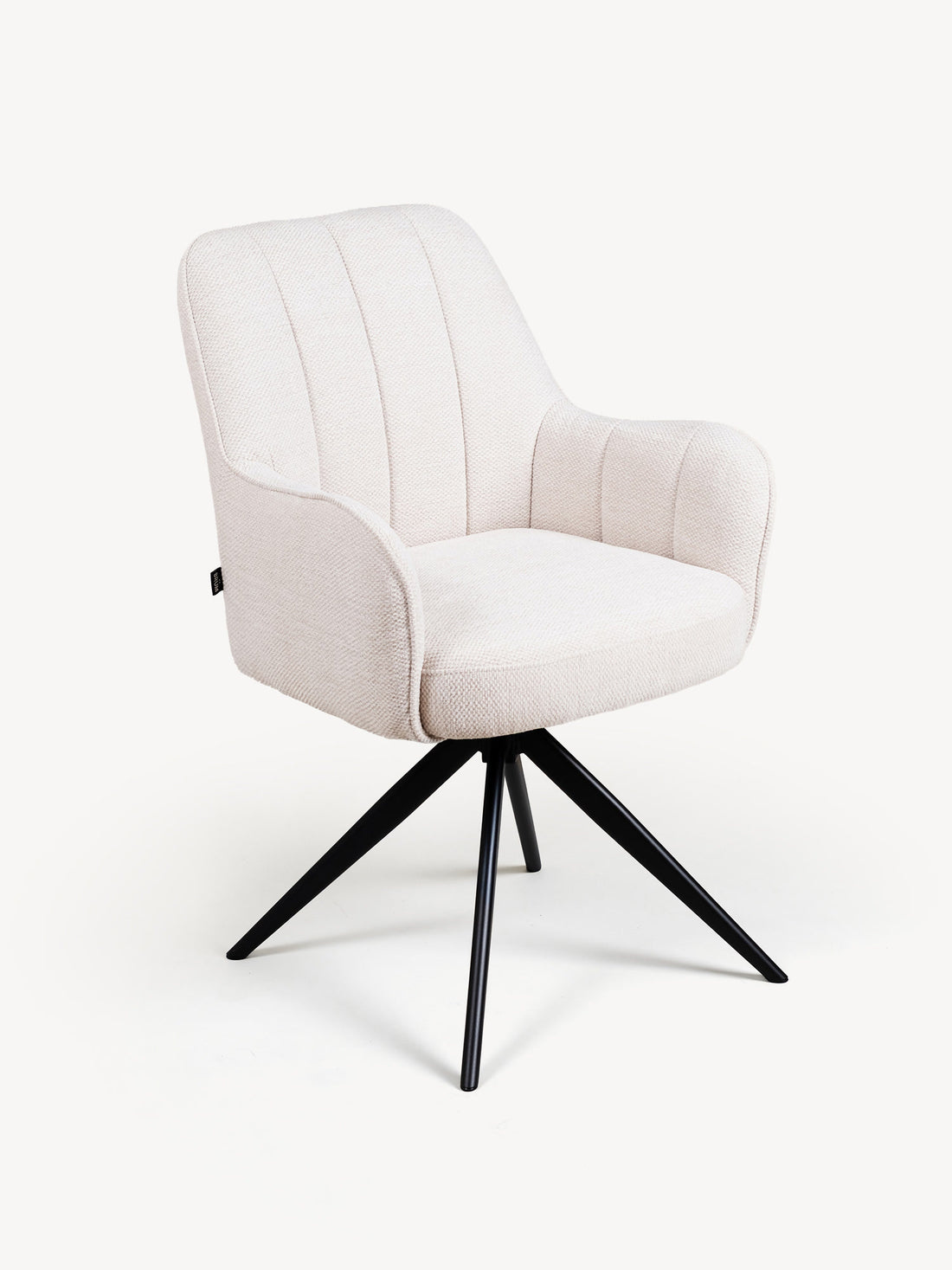 Silla Amsterdam Beige Vista en Perspectiva