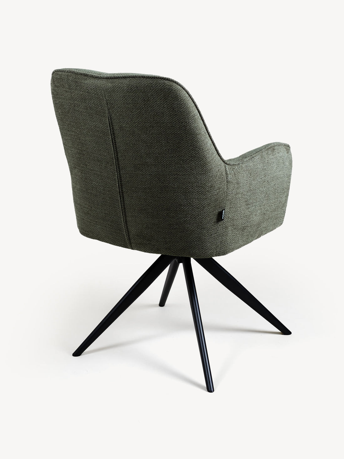 Silla Amsterdam Olivo Vista en Perspectiva Trasera