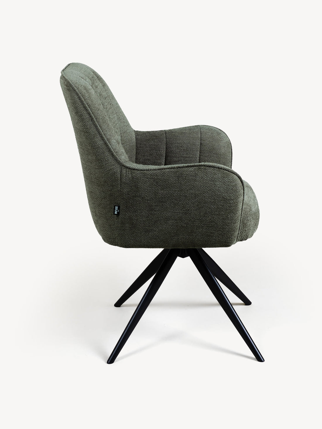 Silla Amsterdam Olivo Vista Lateral