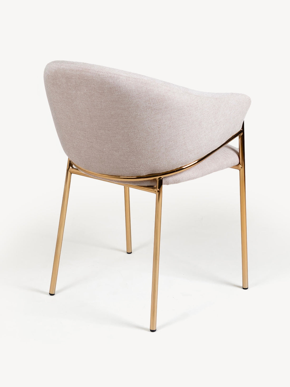 Silla Berlín Beige Vista en Perspectiva Trasera