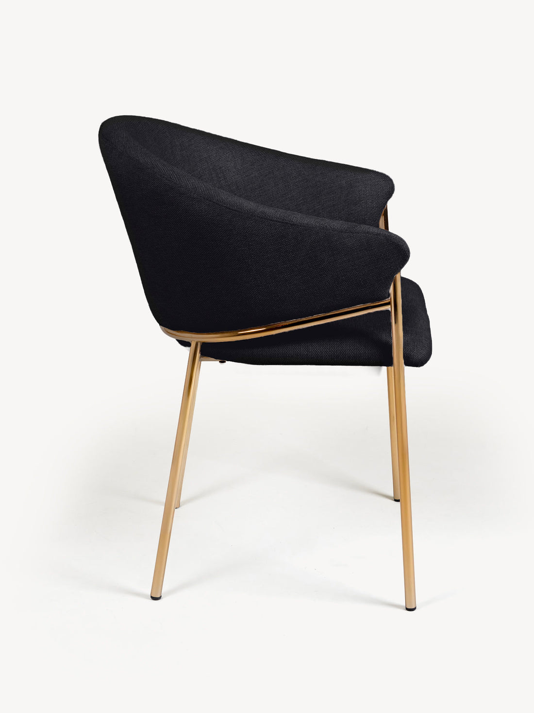 Silla Berlín Negro Vista Lateral