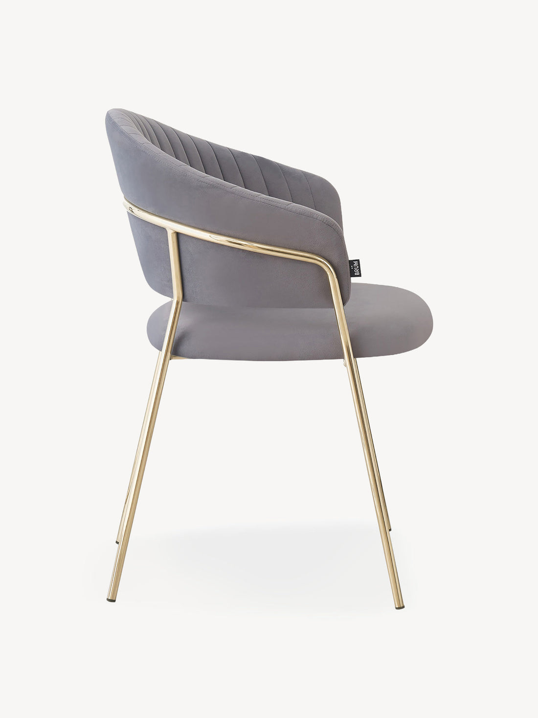 Silla Bilbao Gris Vista Lateral