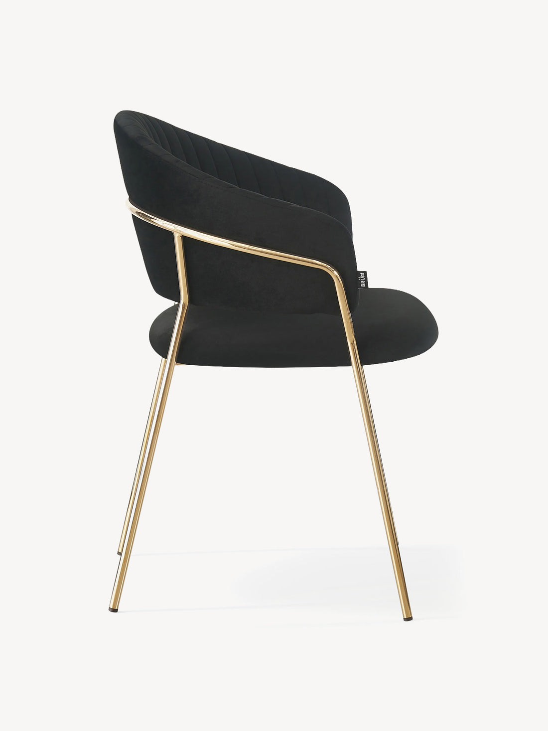 Silla Bilbao Negro Vista Lateral