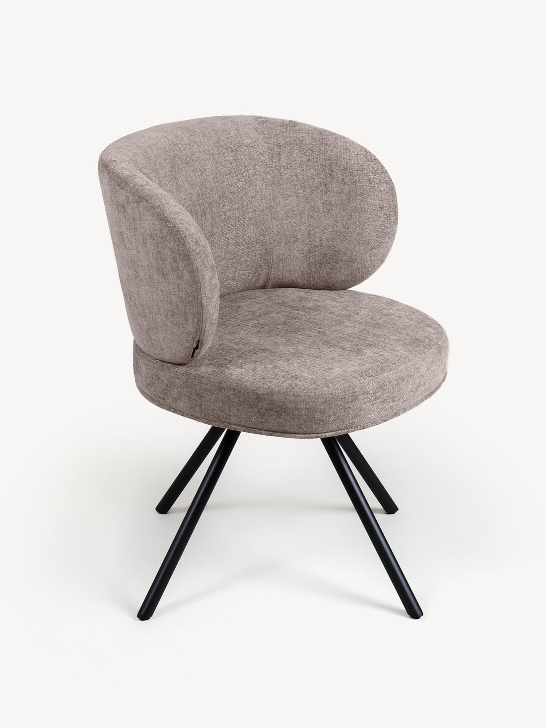 Silla Giratoria Boreti Café Vista en Perspectiva