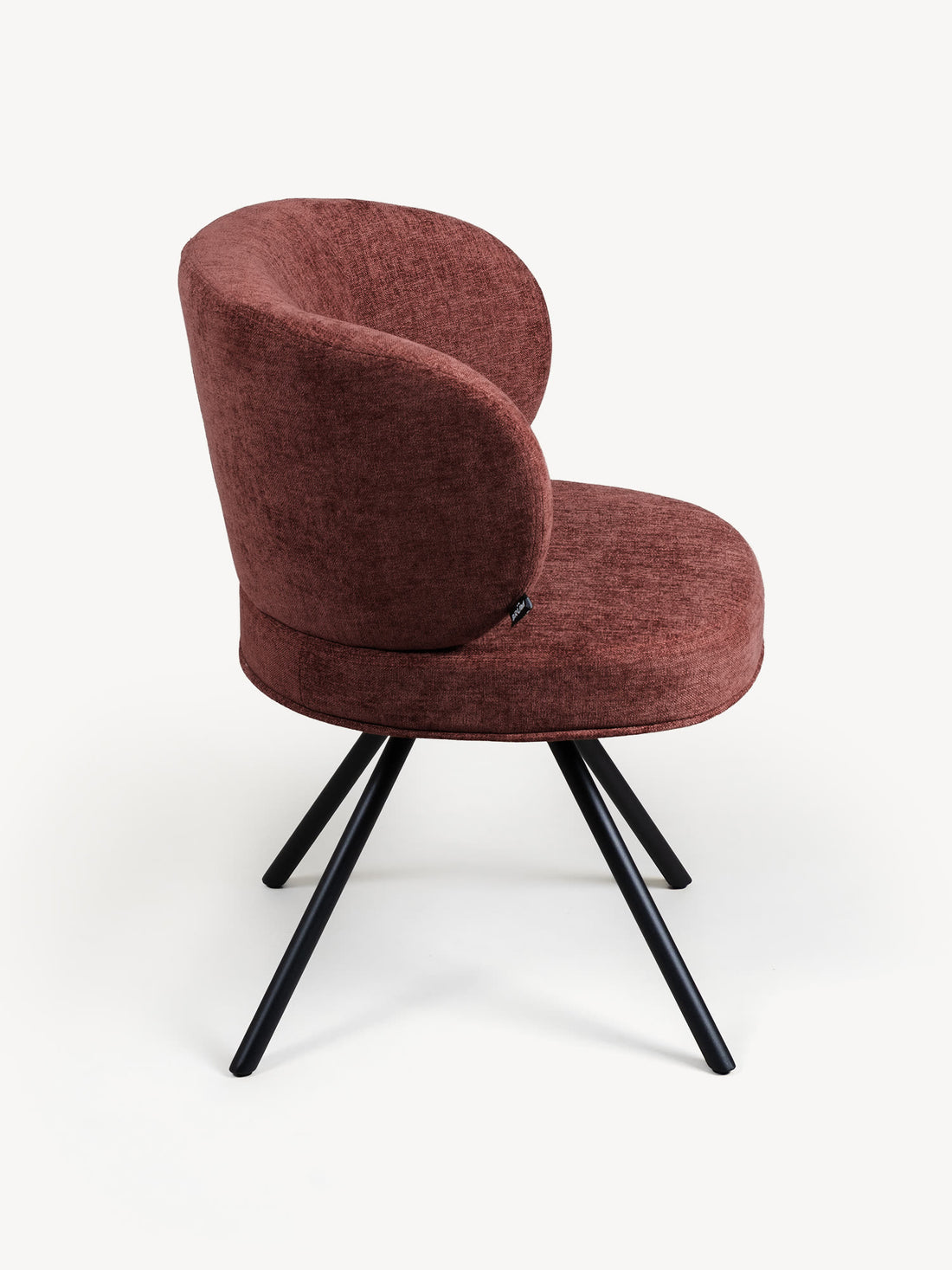 Silla Giratoria Boreti Rojo Teja Vista Lateral