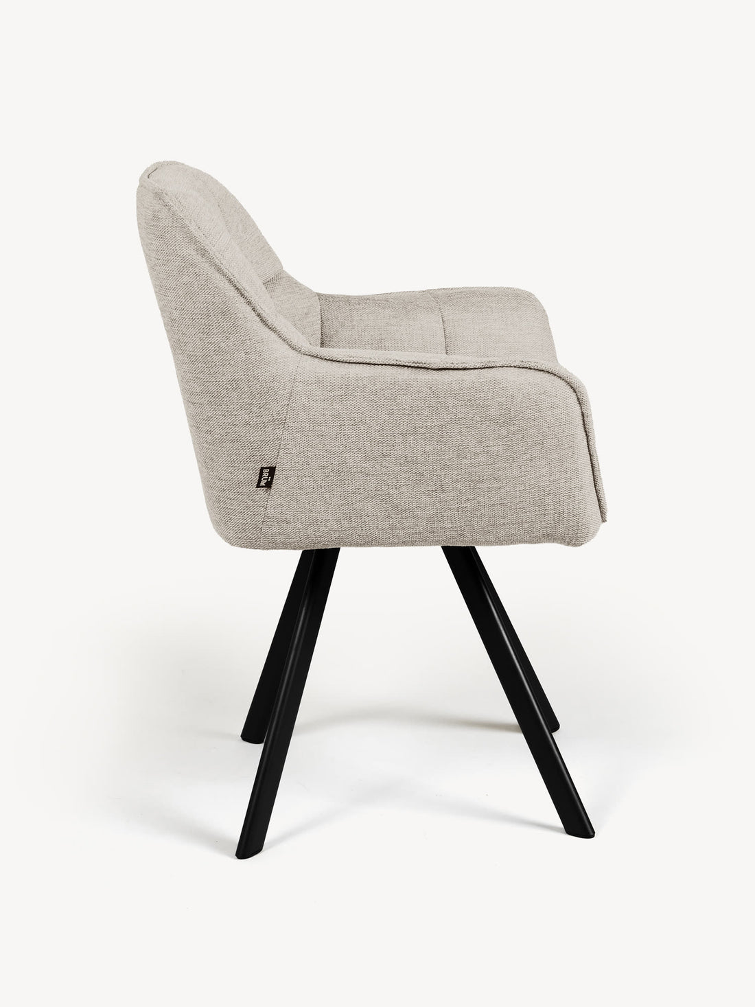 Silla Boston Beige Vista Lateral