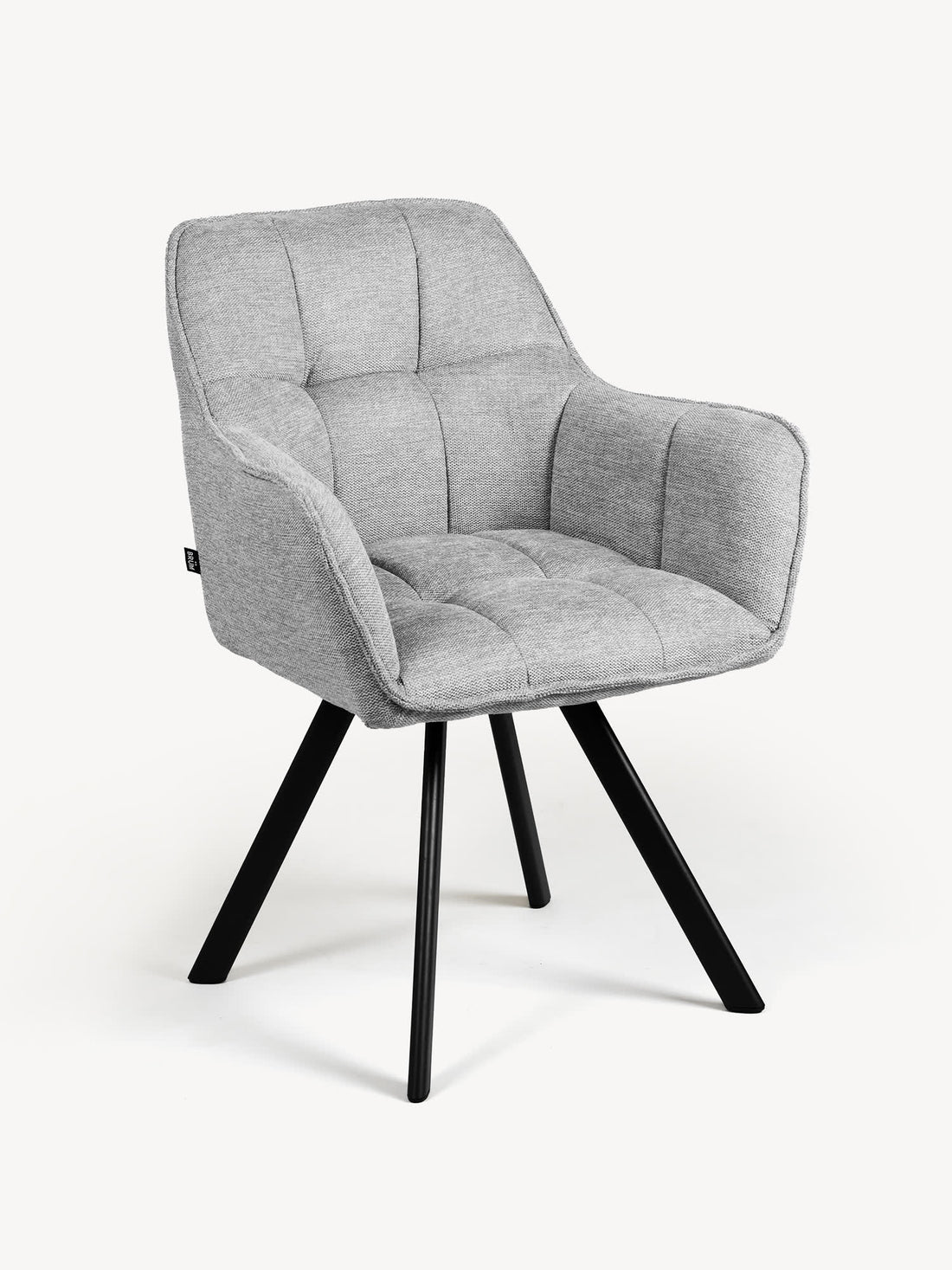 Silla Boston Gris Vista en Perspectiva