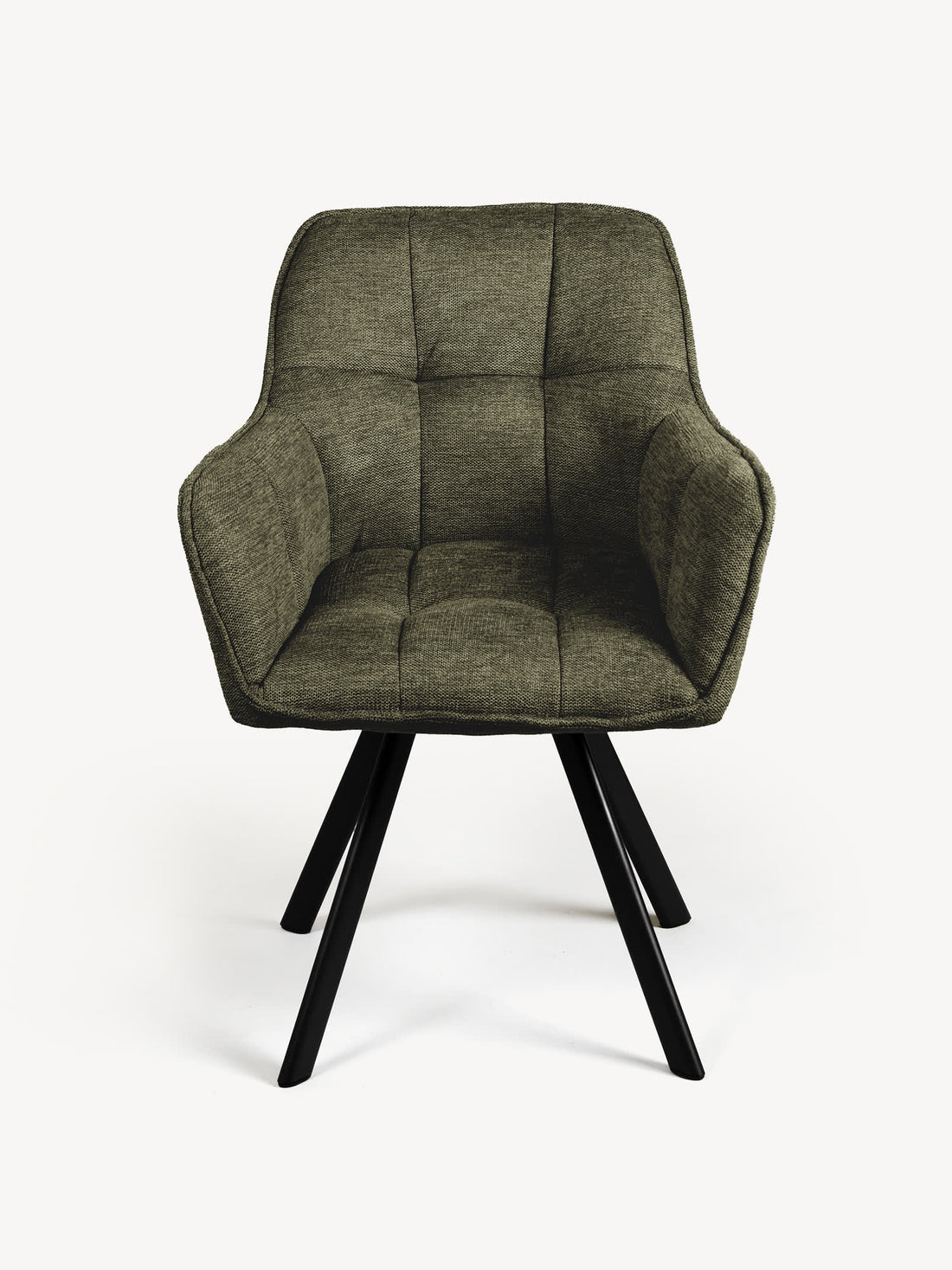 Silla Boston Olivo Vista Frontal