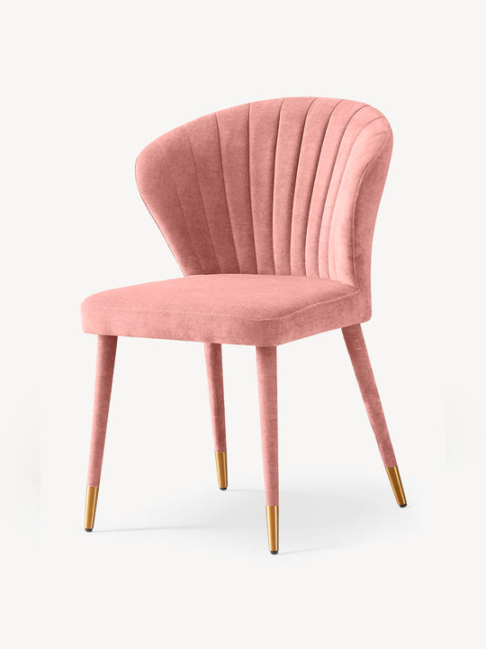 Silla Copenhague Rosa Vista en Perspectiva
