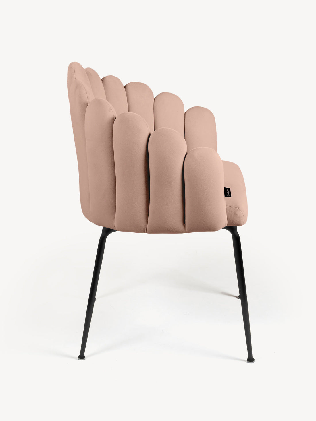 Silla Cordoba pata Negra Beige Vista Lateral