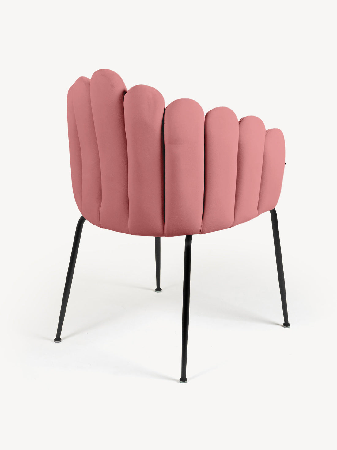 Silla Cordoba pata Negra Rosa Vista en Perspectiva Trasera