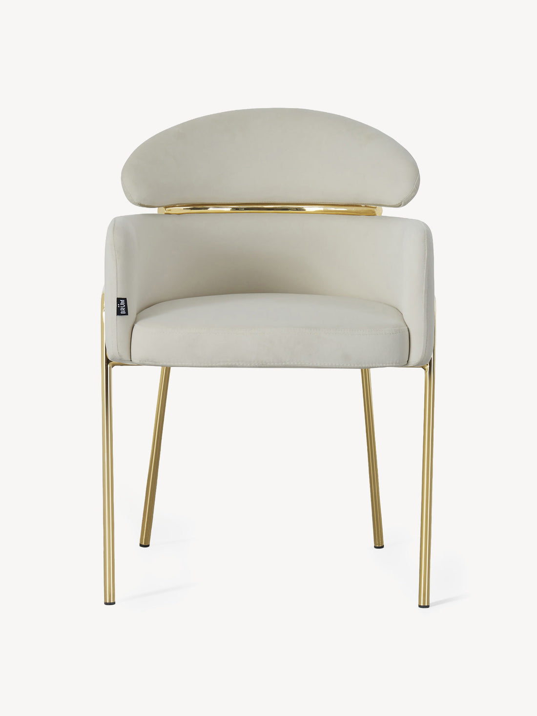 Silla Corey Beige Vista Frontal