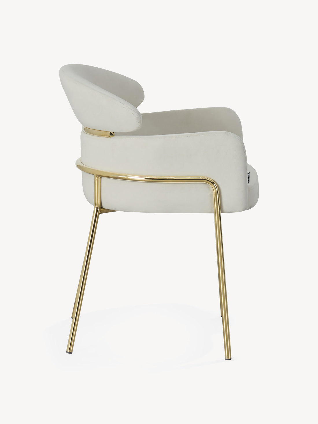 Silla Corey Beige Vista Lateral