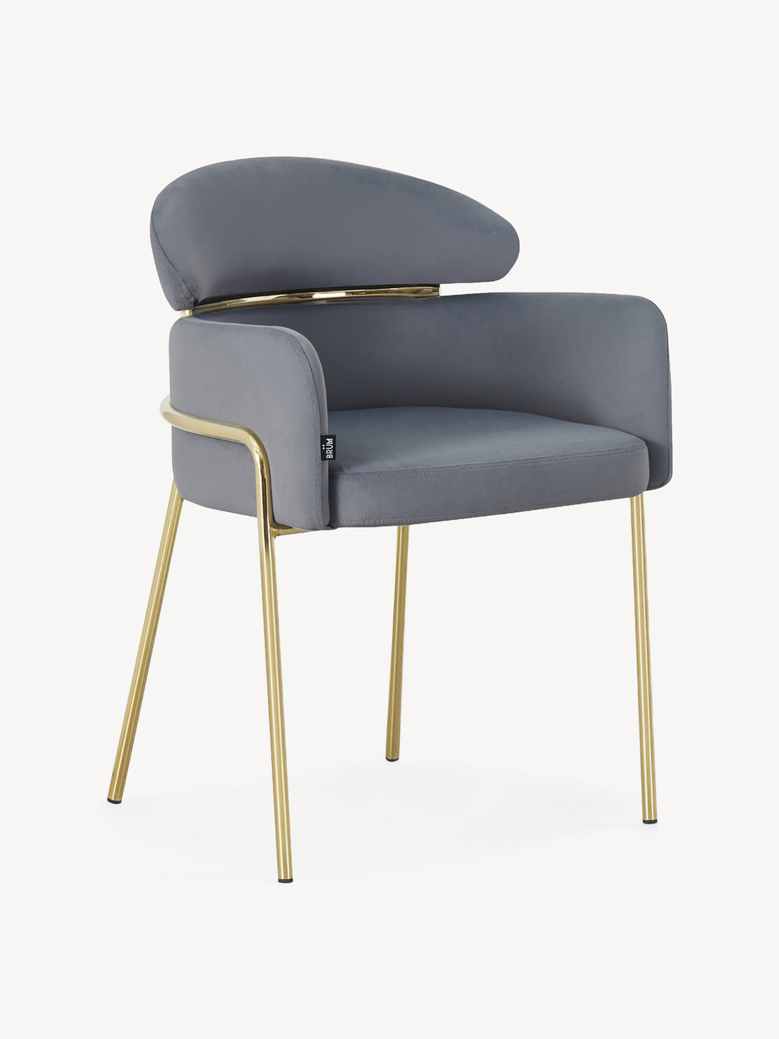 Silla Corey Gris Vista en Perspectiva