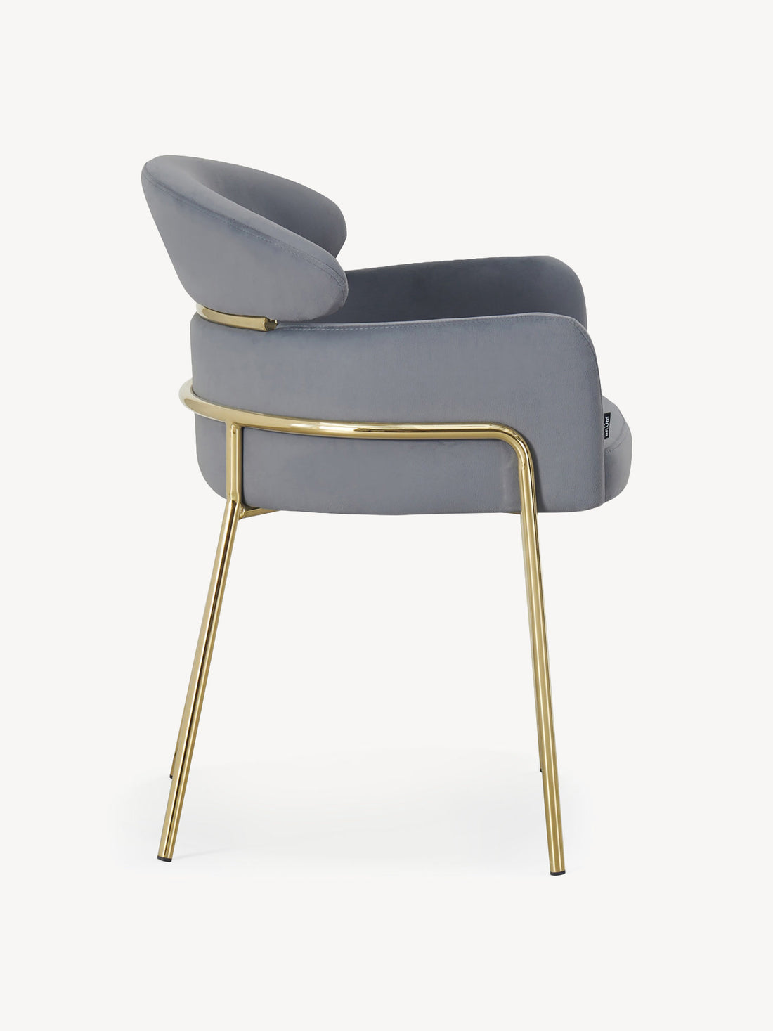 Silla Corey Gris Vista Lateral