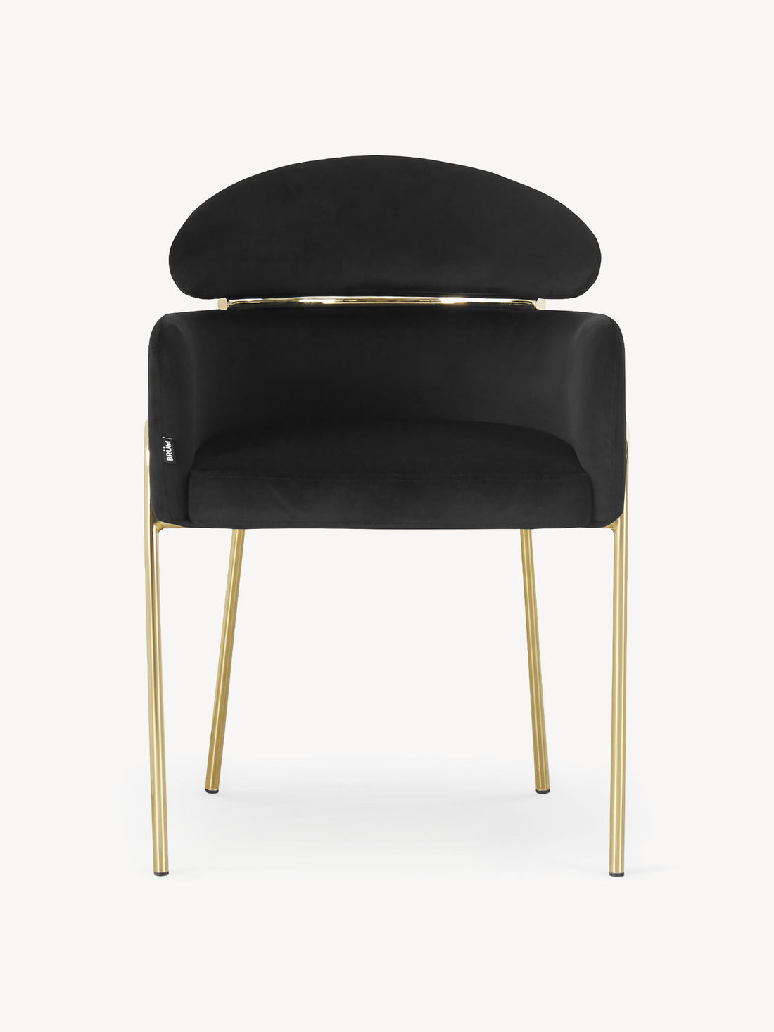 Silla Corey Negro Vista Frontal