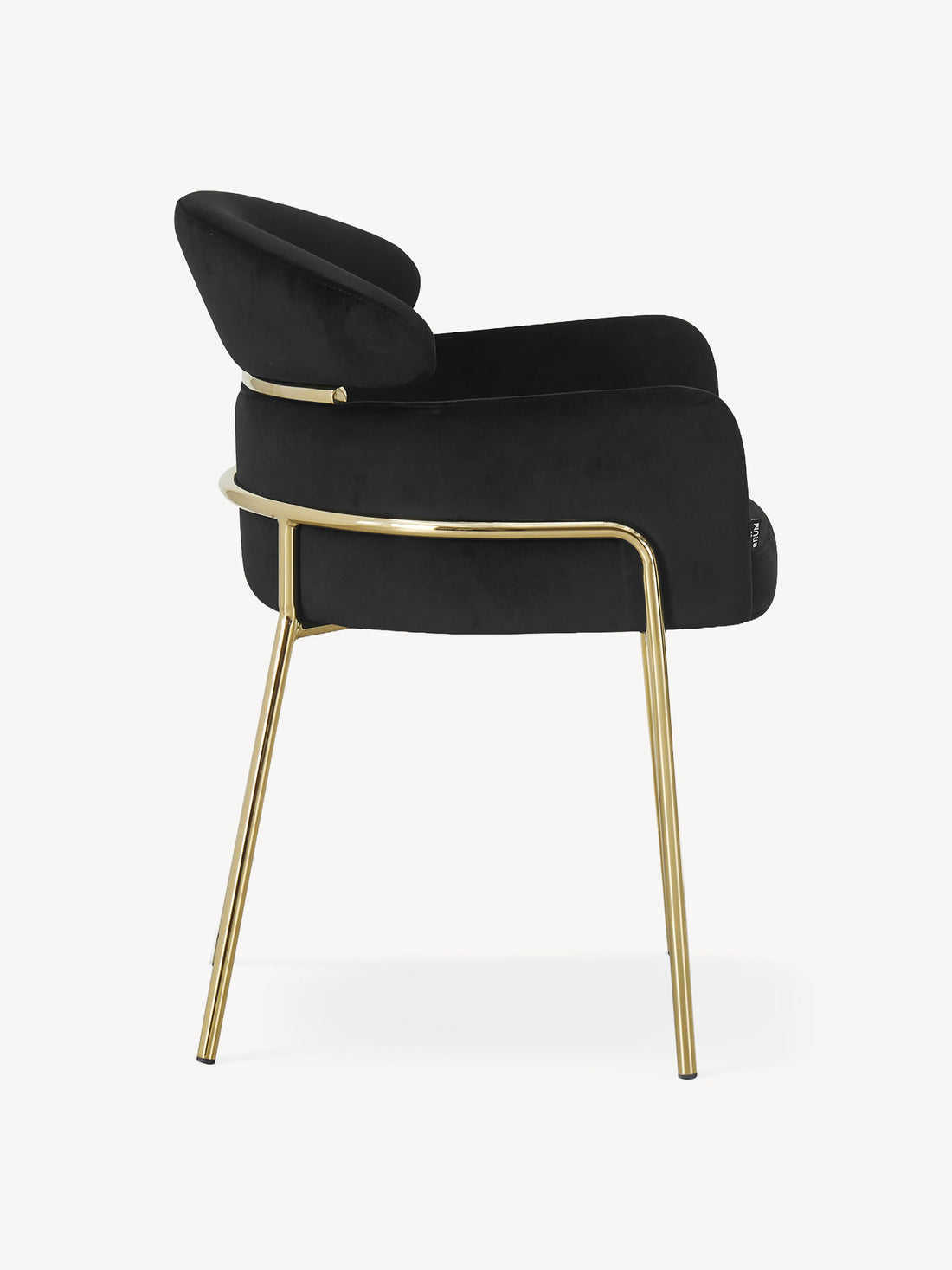 Silla Corey Negro Vista Lateral