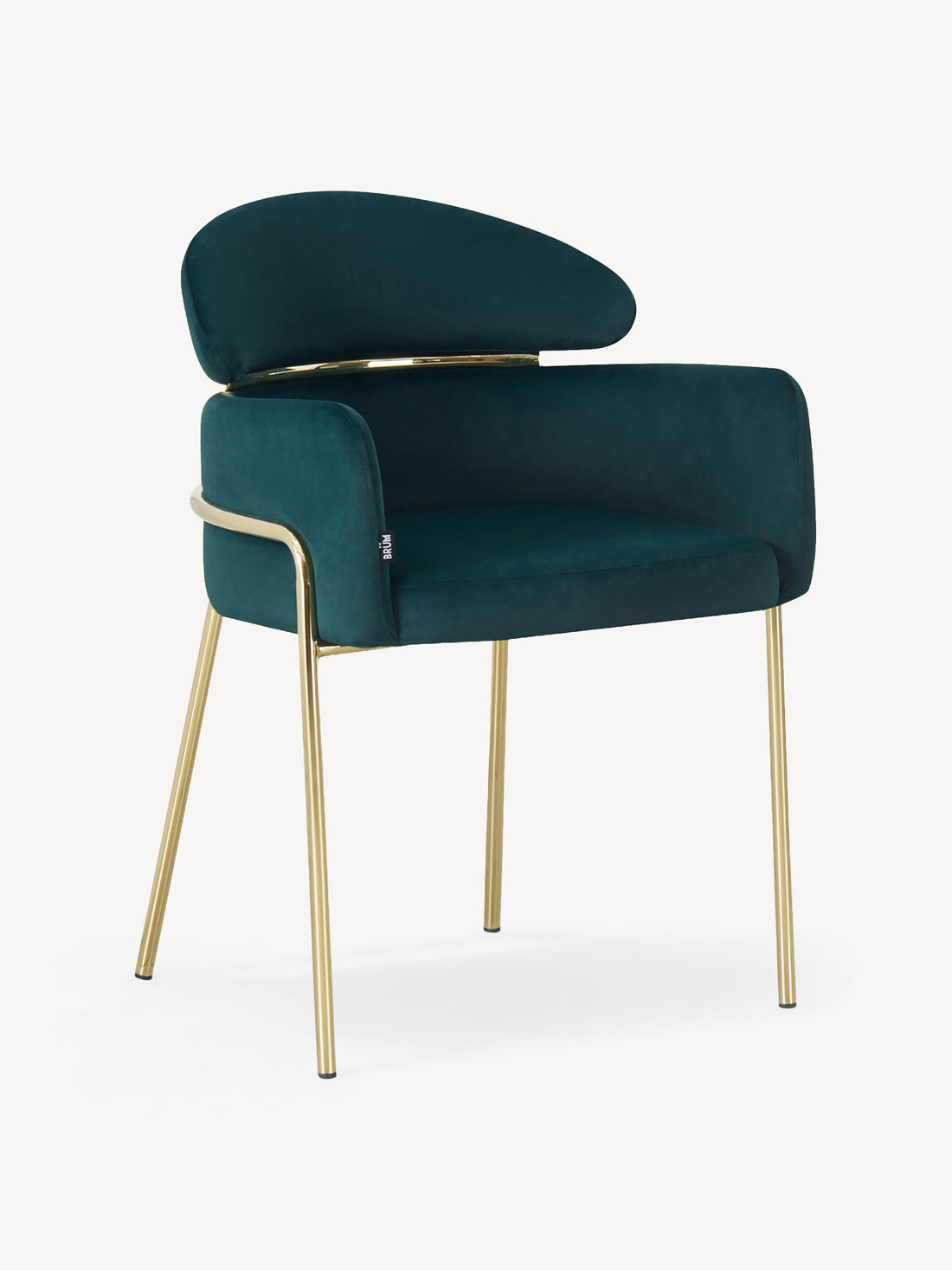 Silla Corey Verde Vista en Perspectiva